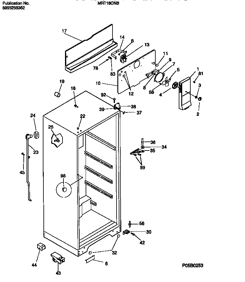 03 - CABINET W/FAN ASSEMBLY