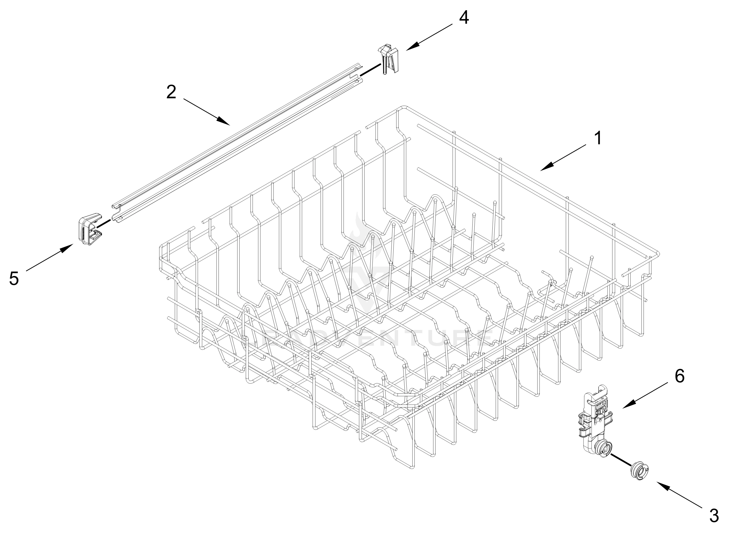 UPPER RACK AND TRACK PARTS