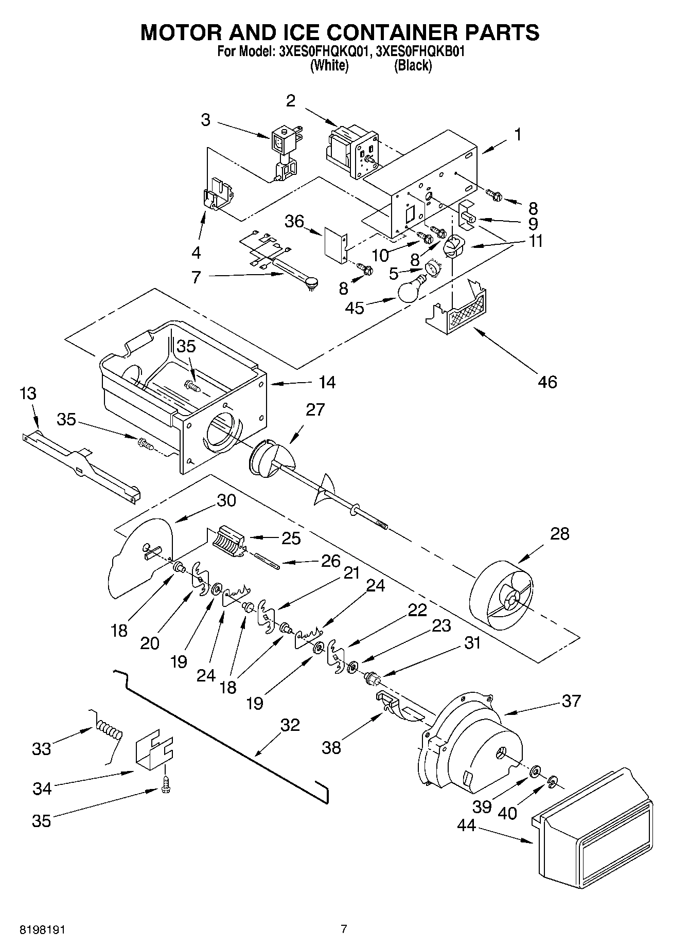 04 - MOTOR AND ICE CONTAINER