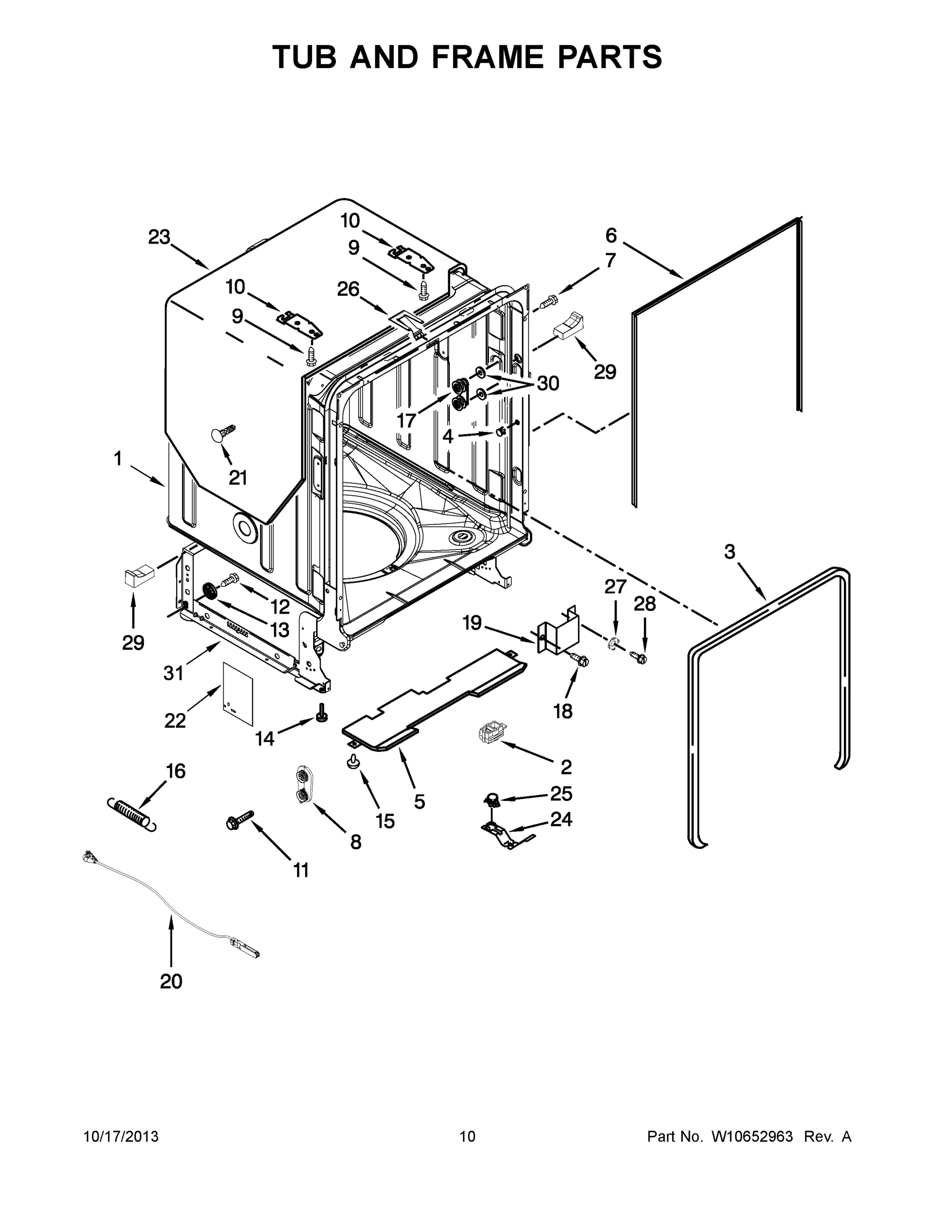 06 - TUB AND FRAME PARTS