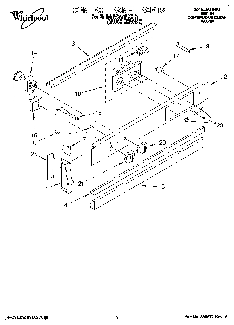 01 - CONTROL PANEL, LITERATURE
