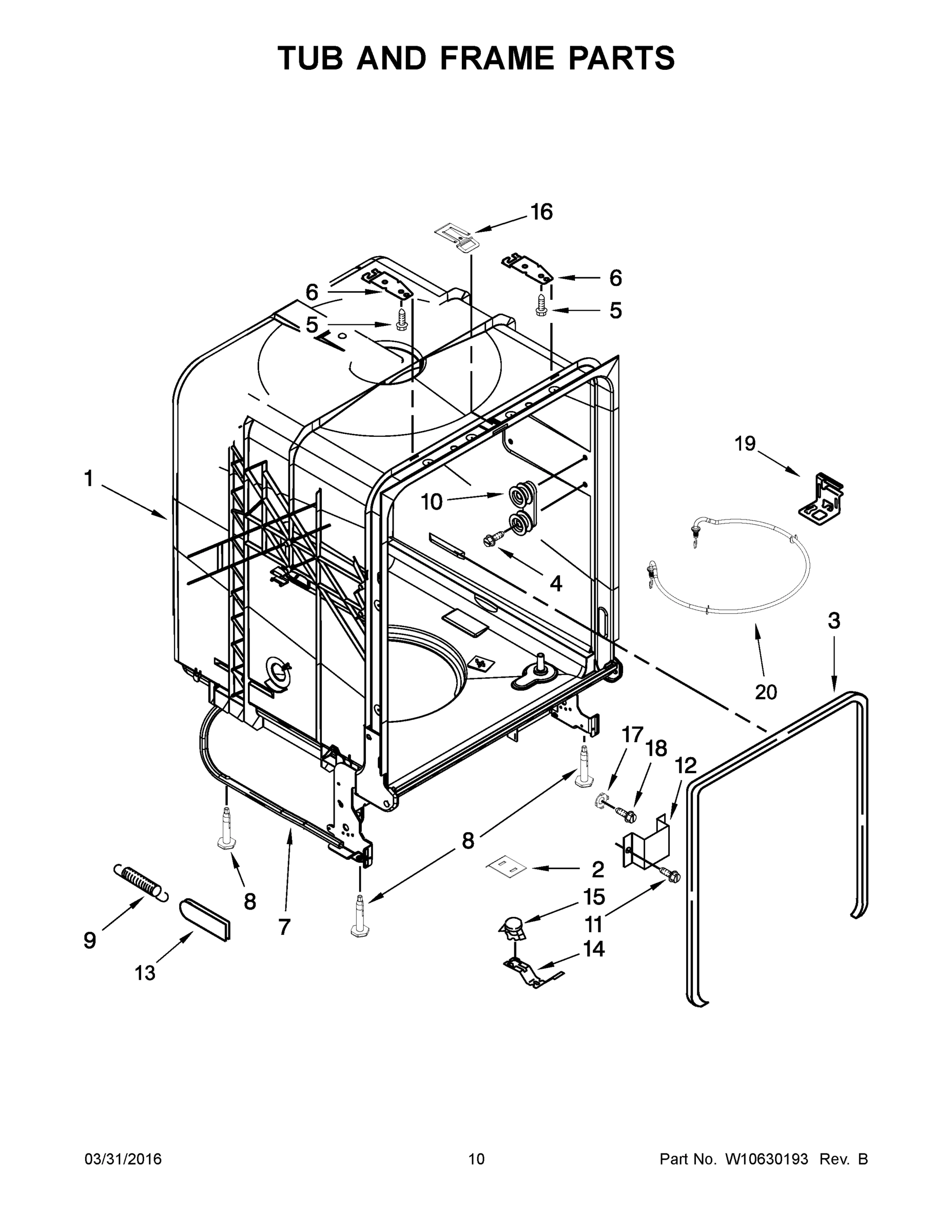 06 - TUB AND FRAME PARTS