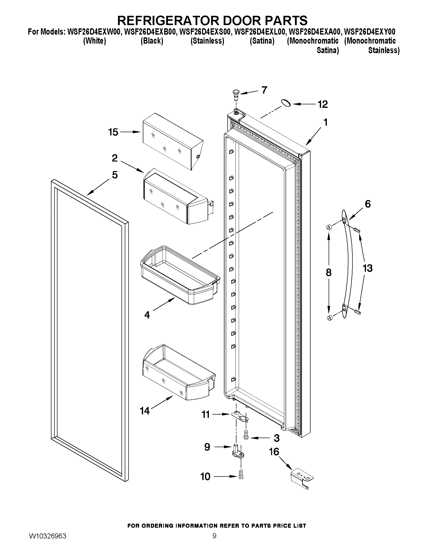06 - REFRIGERATOR DOOR PARTS