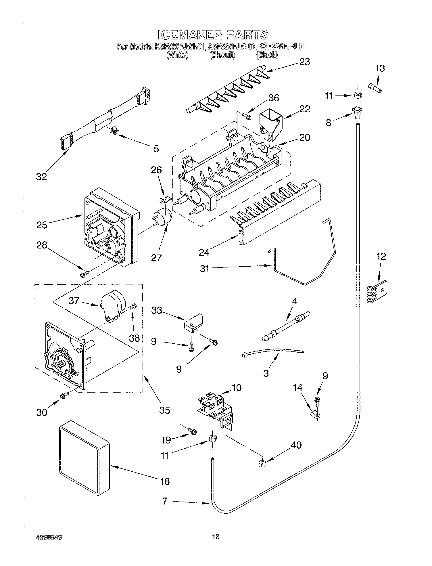 12 - ICE MAKER, OPTIONAL