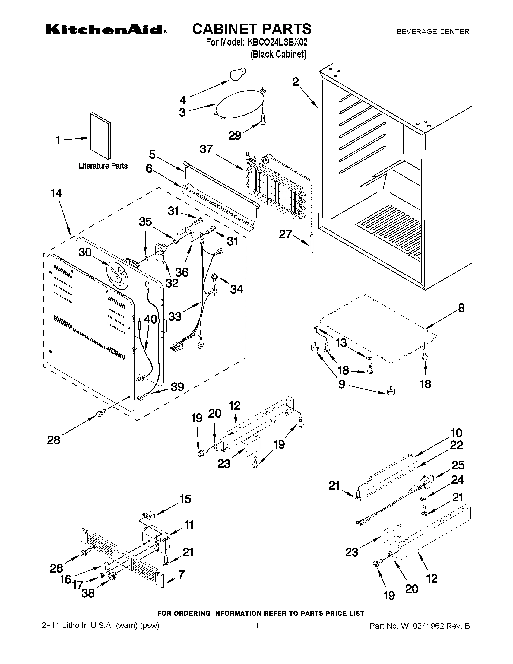 01 - CABINET PARTS