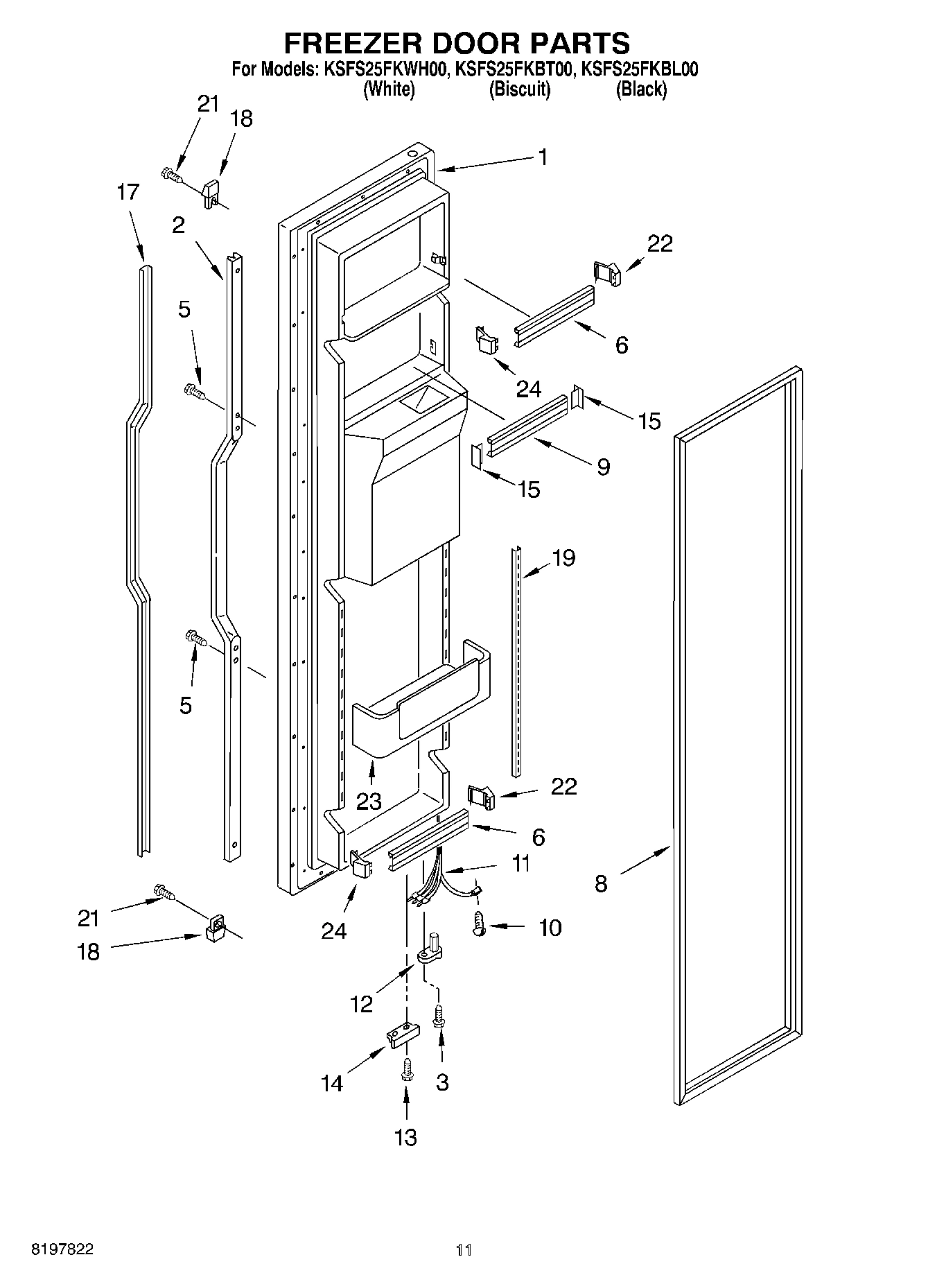 07 - FREEZER DOOR PARTS