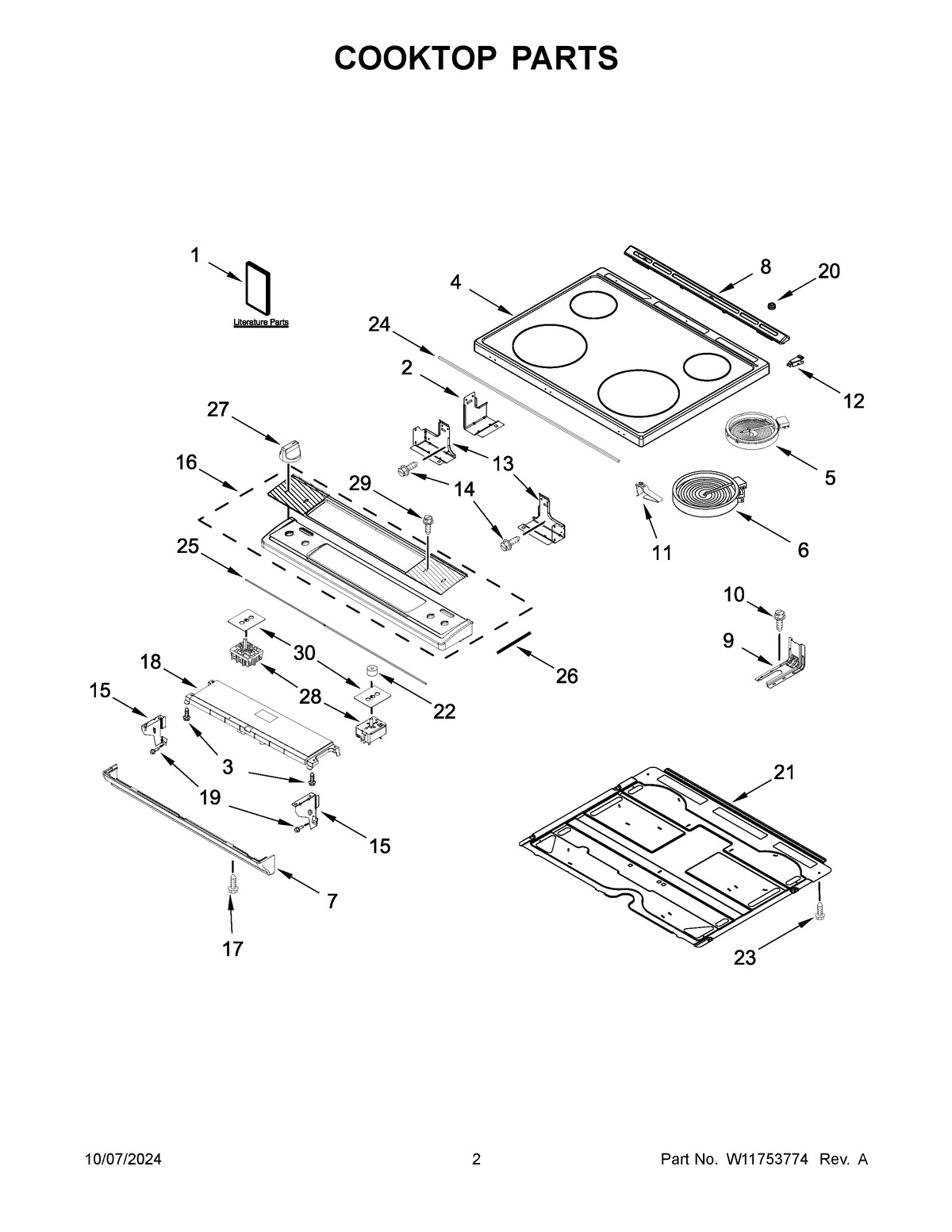 02 - COOKTOP PARTS