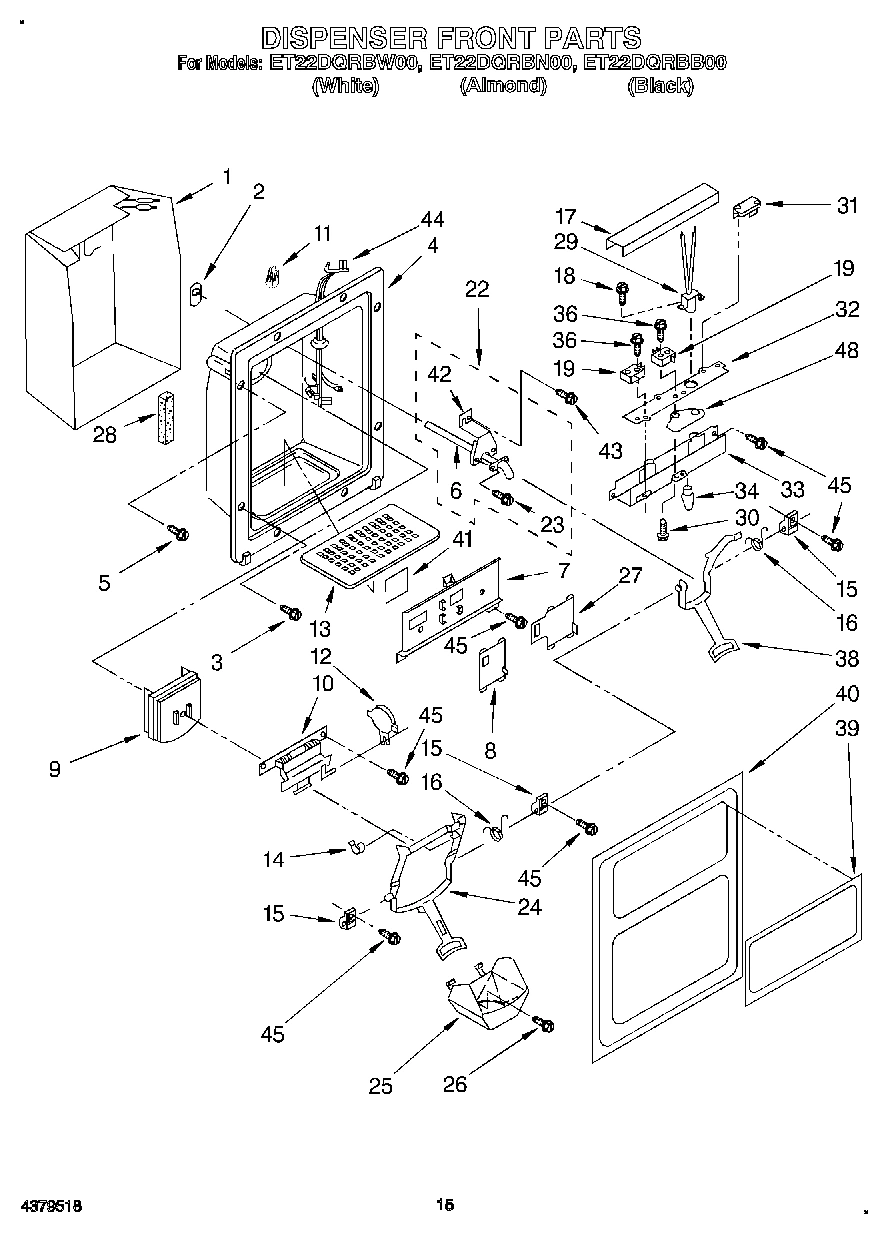 09 - DISPENSER FRONT