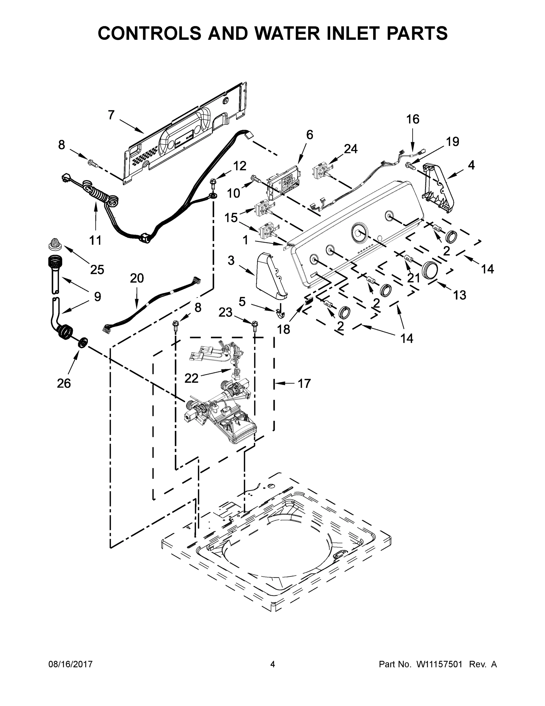 03 - CONTROLS AND WATER INLET PARTS