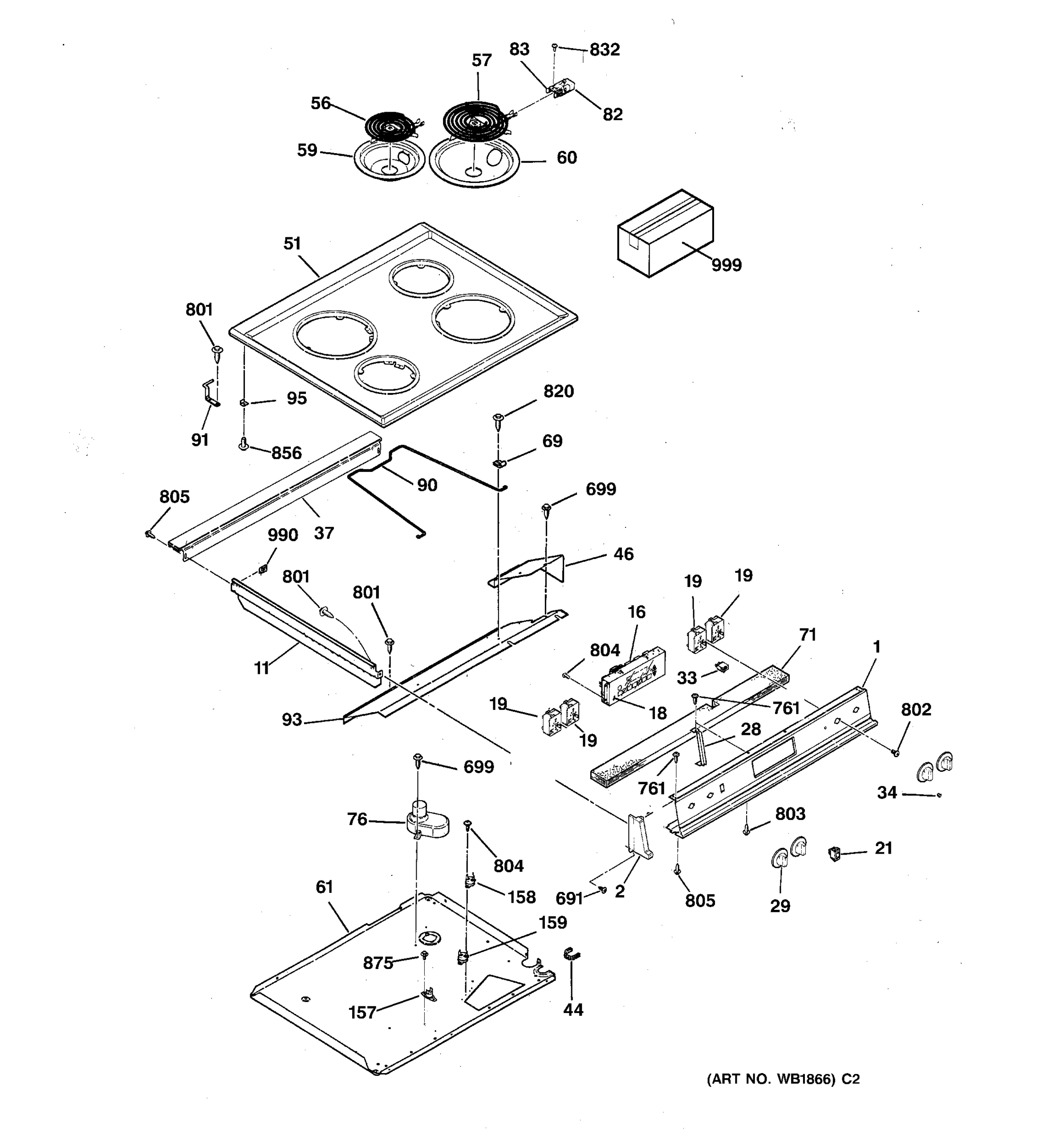 CONTROL PANEL & COOKTOP