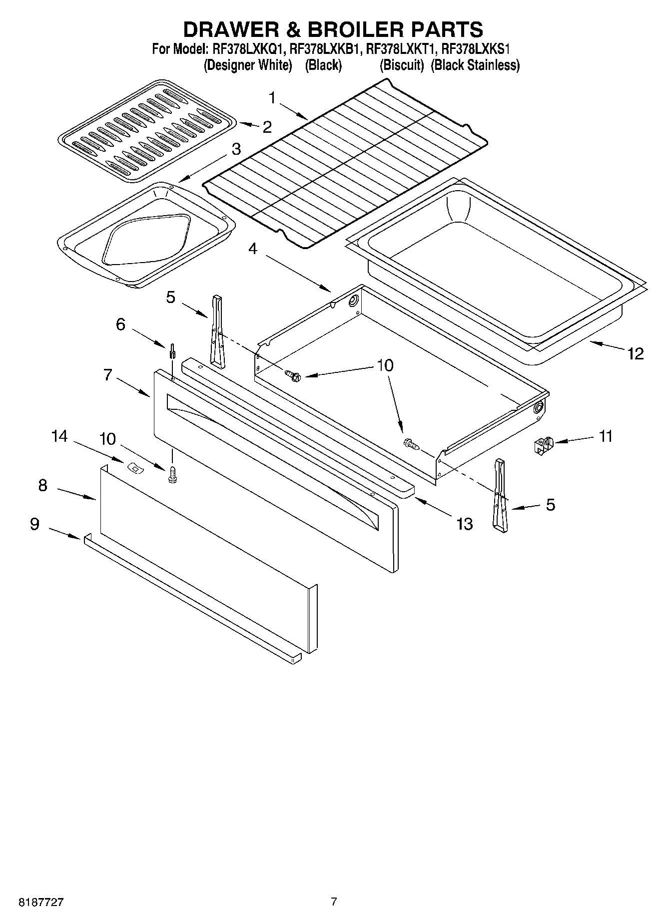05 - DRAWER & BROILER PARTS, MISCELLANEOUS PARTS