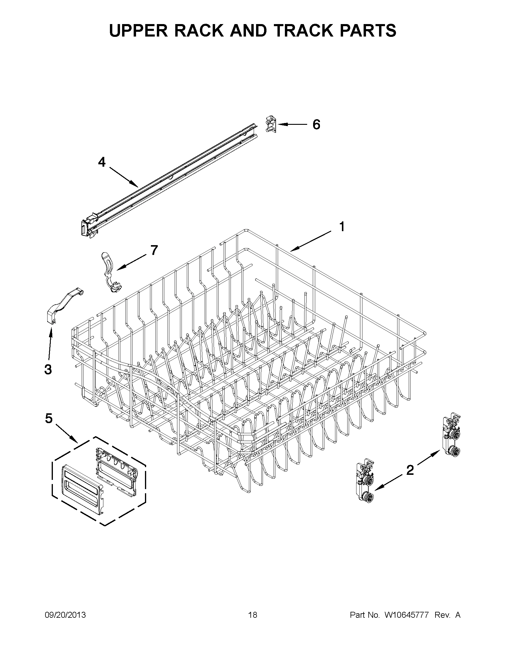 10 - UPPER RACK AND TRACK PARTS