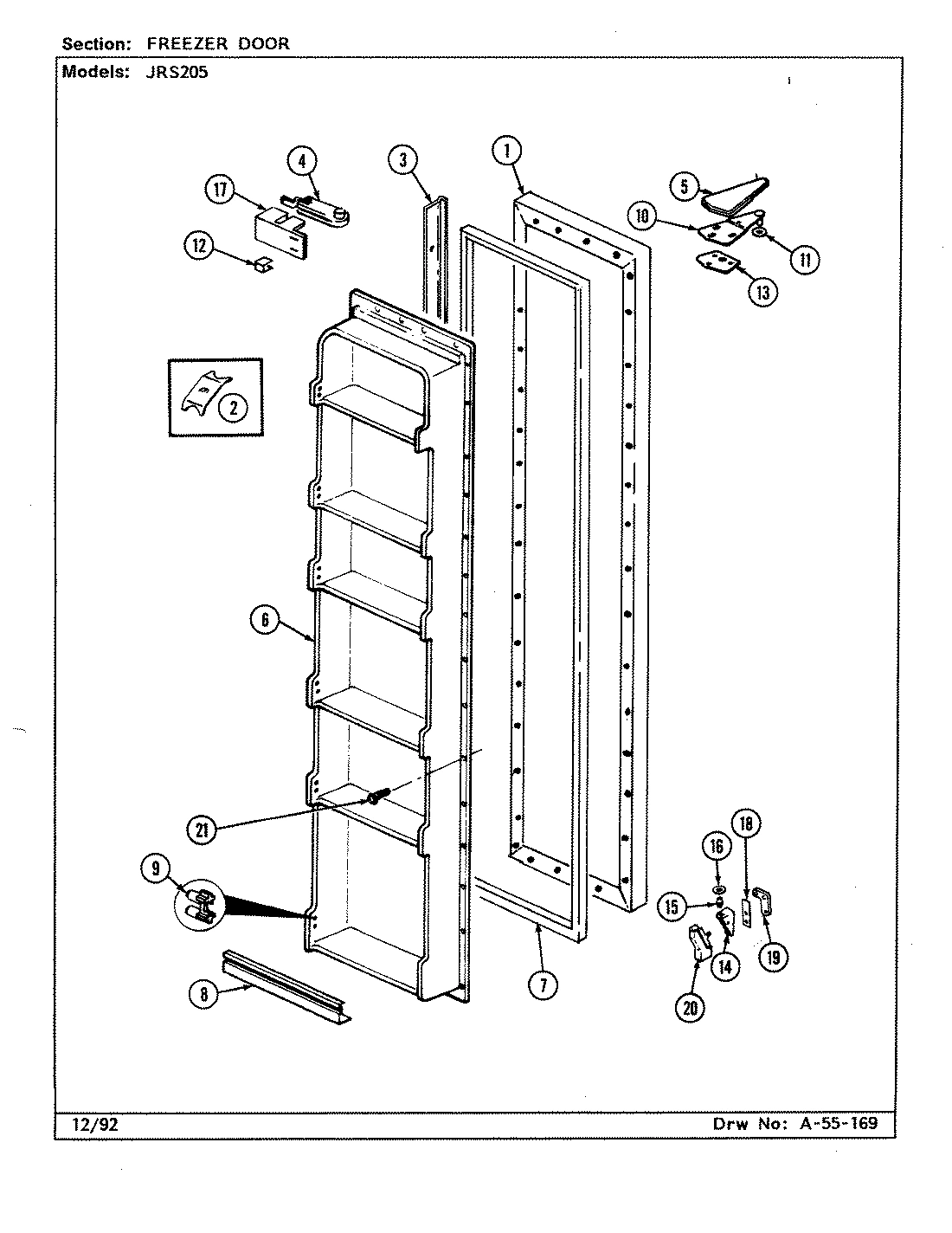 02 - FREEZER DOOR