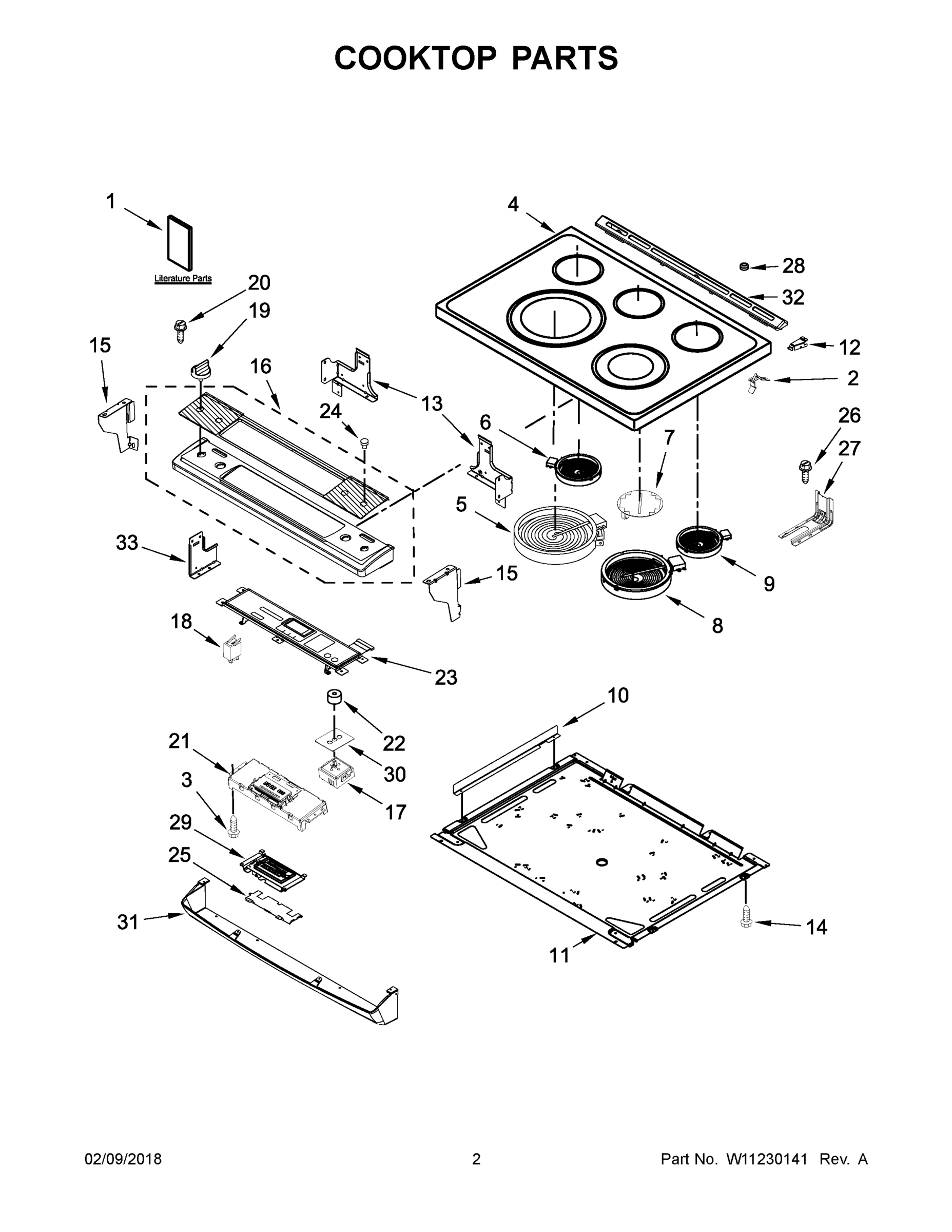 02 - COOKTOP PARTS