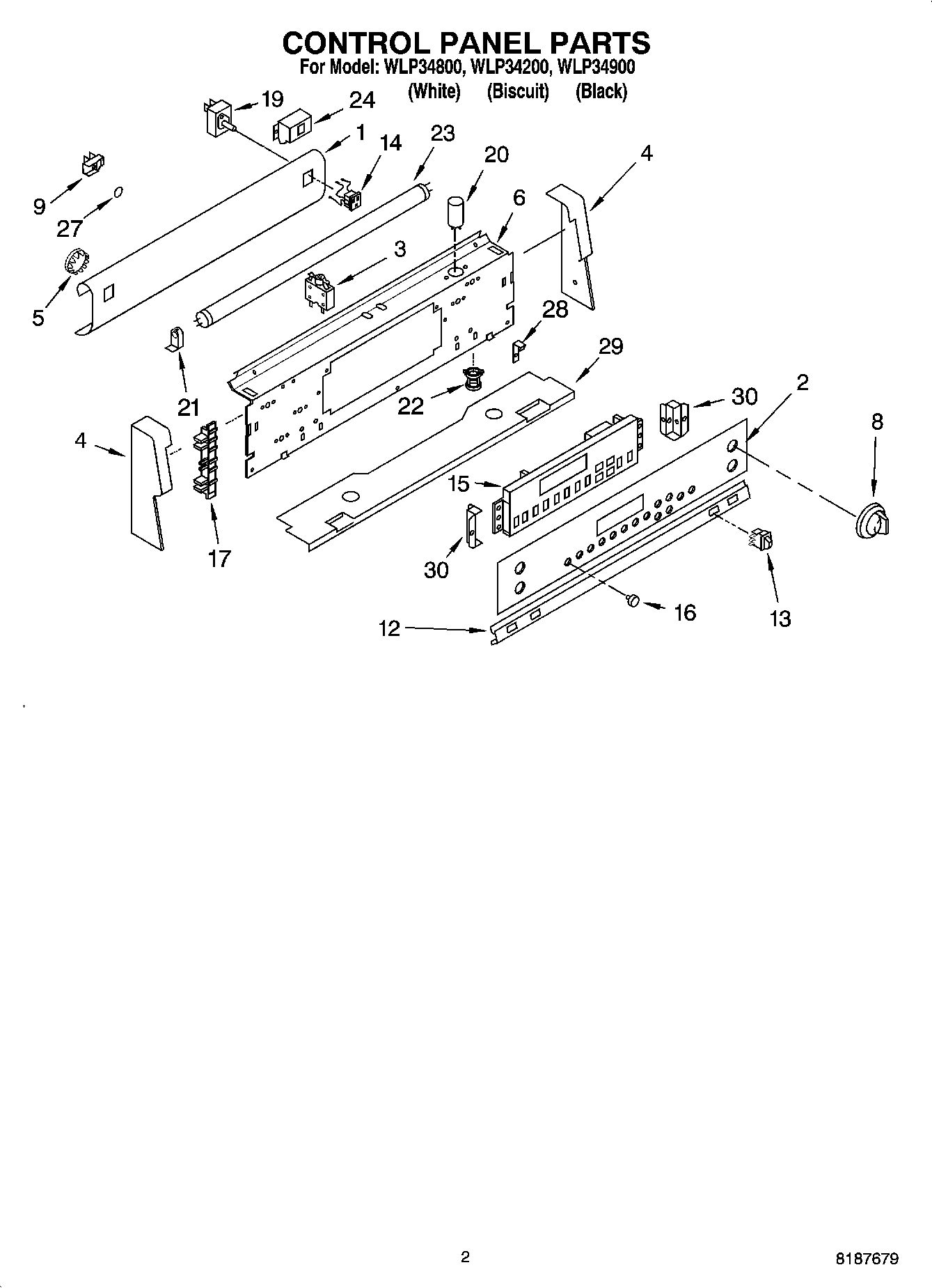 02 - CONTROL PANEL PARTS