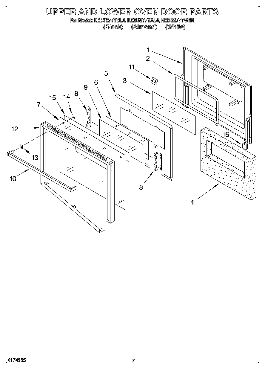 05 - UPPER AND LOWER OVEN DOOR