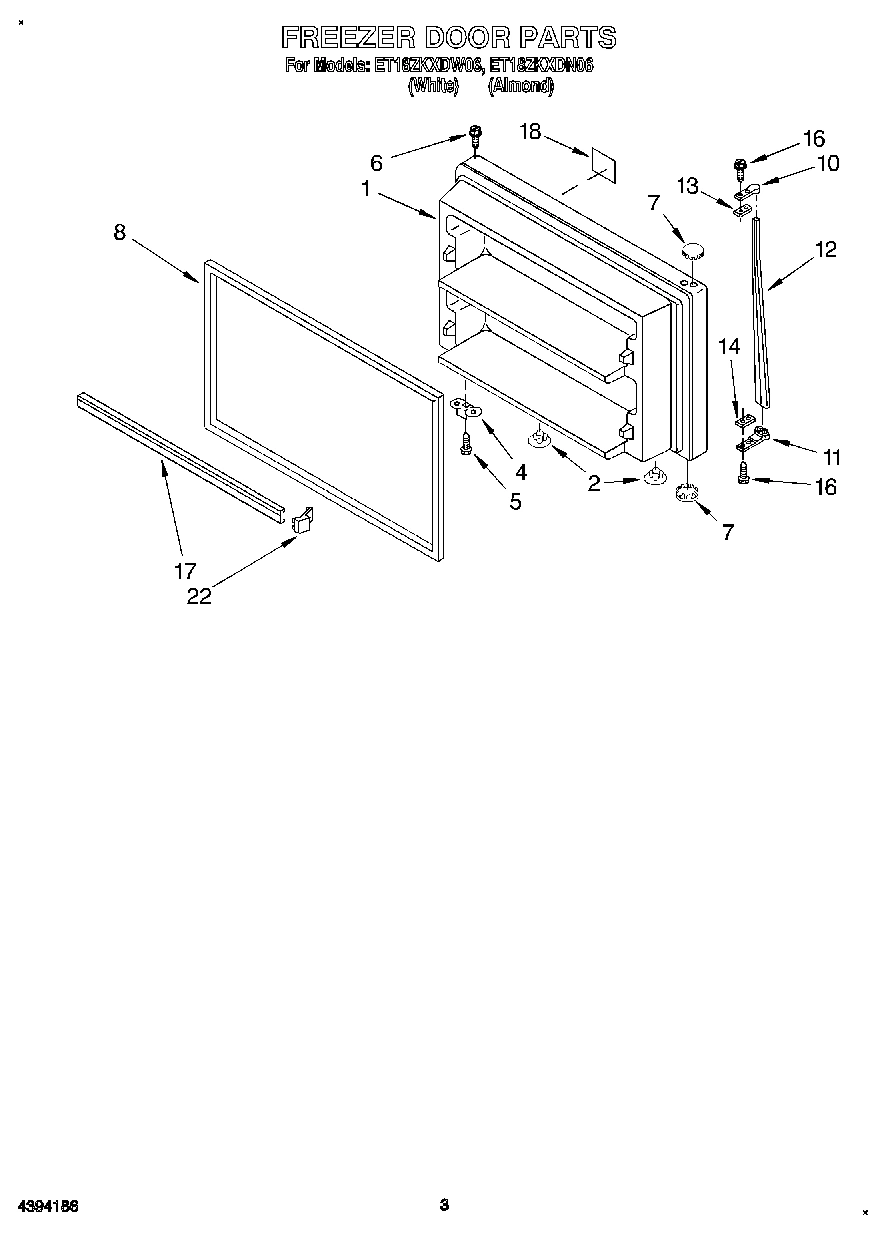 02 - FREEZER DOOR