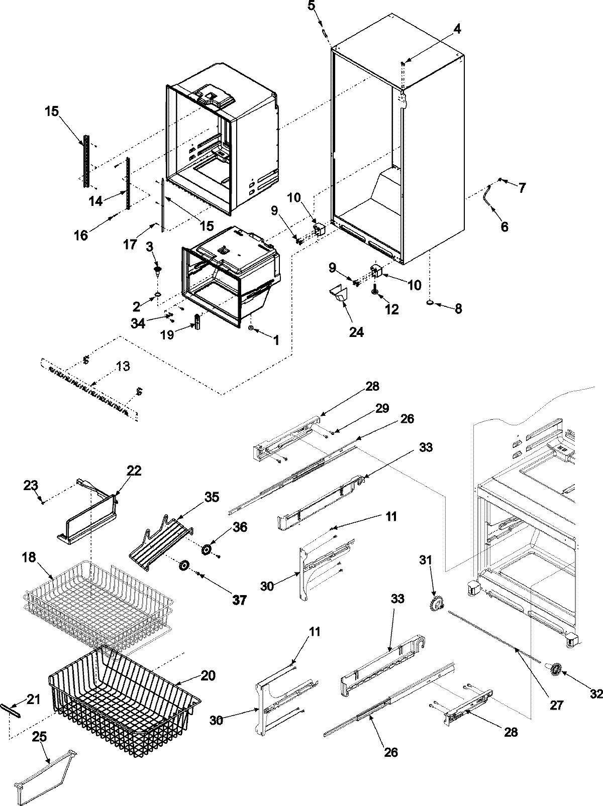 06 - INTERIOR CABINET & FREEZER SHELVING