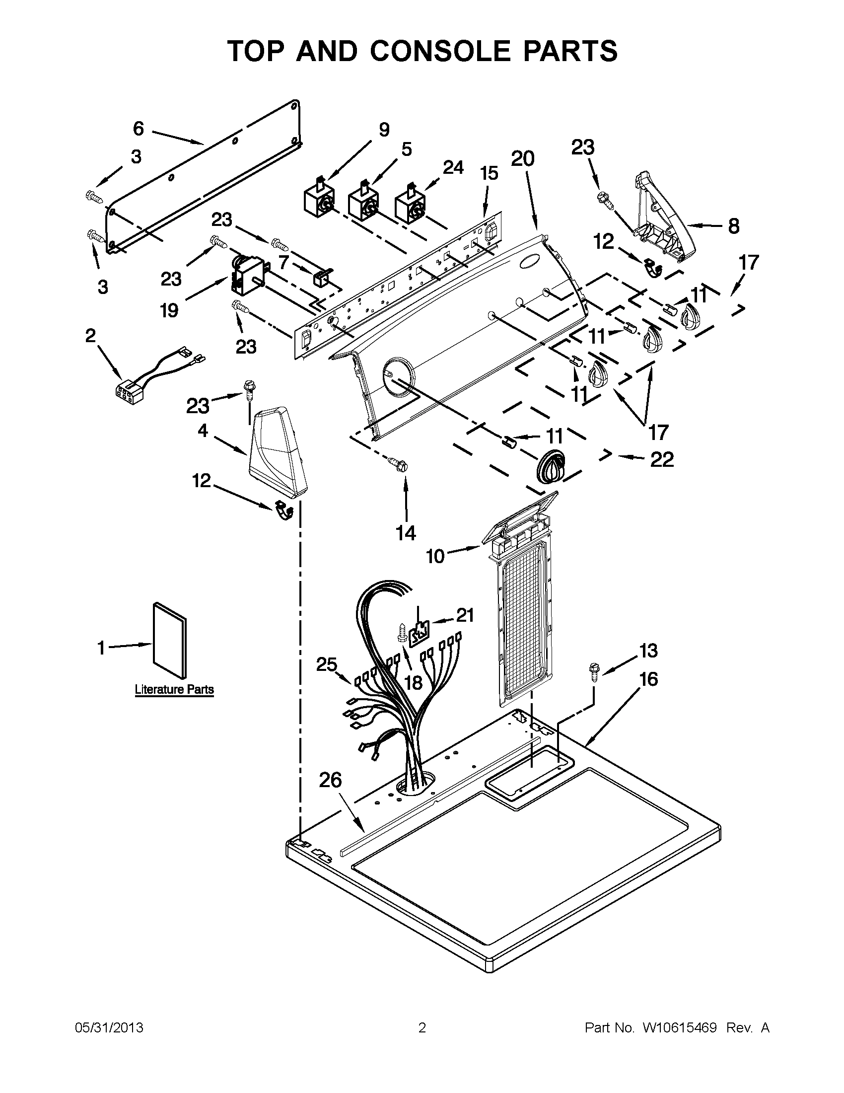 01 - TOP AND CONSOLE PARTS