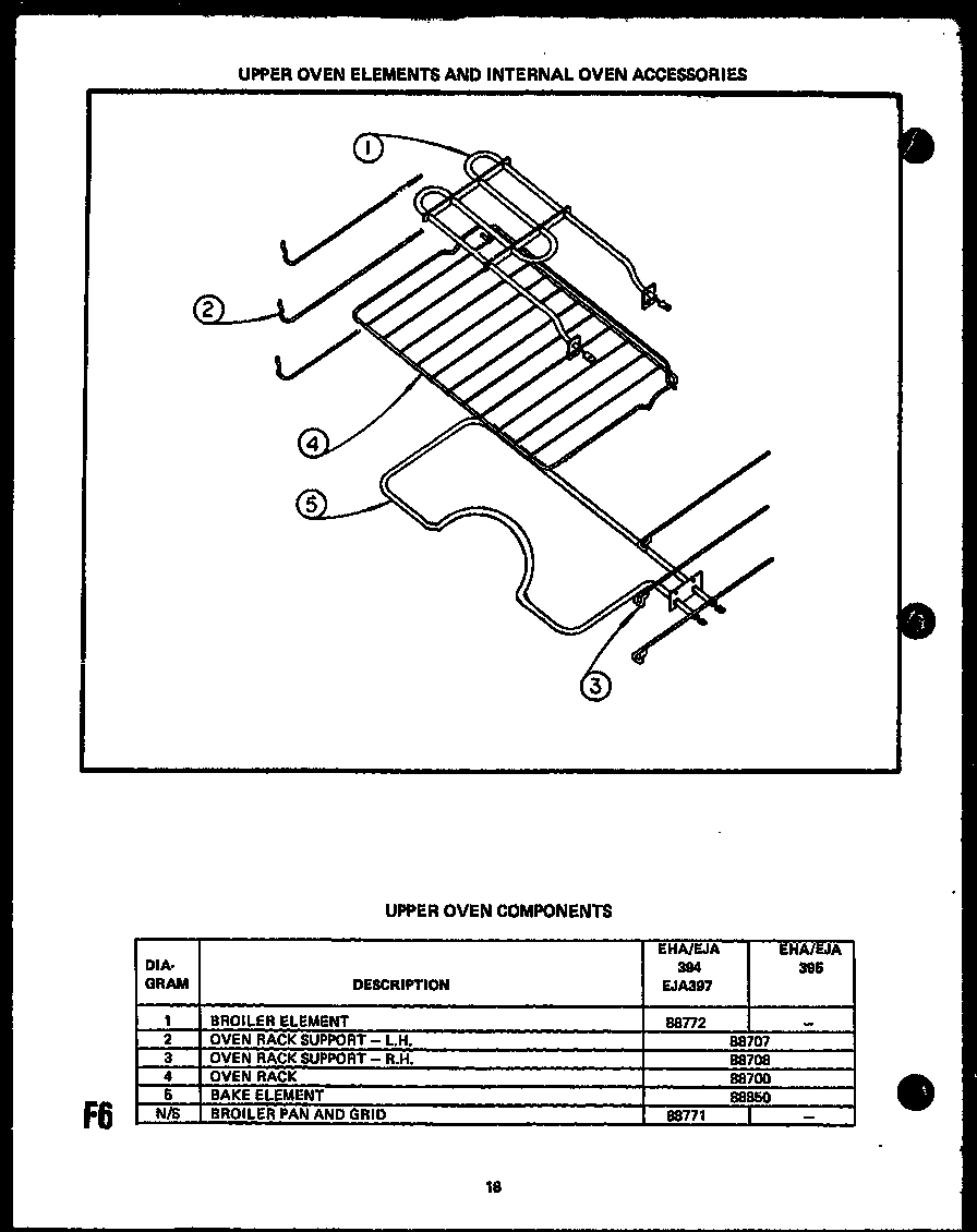 07 - UP OVEN ELEMENTS & INTERNAL OVEN ACS