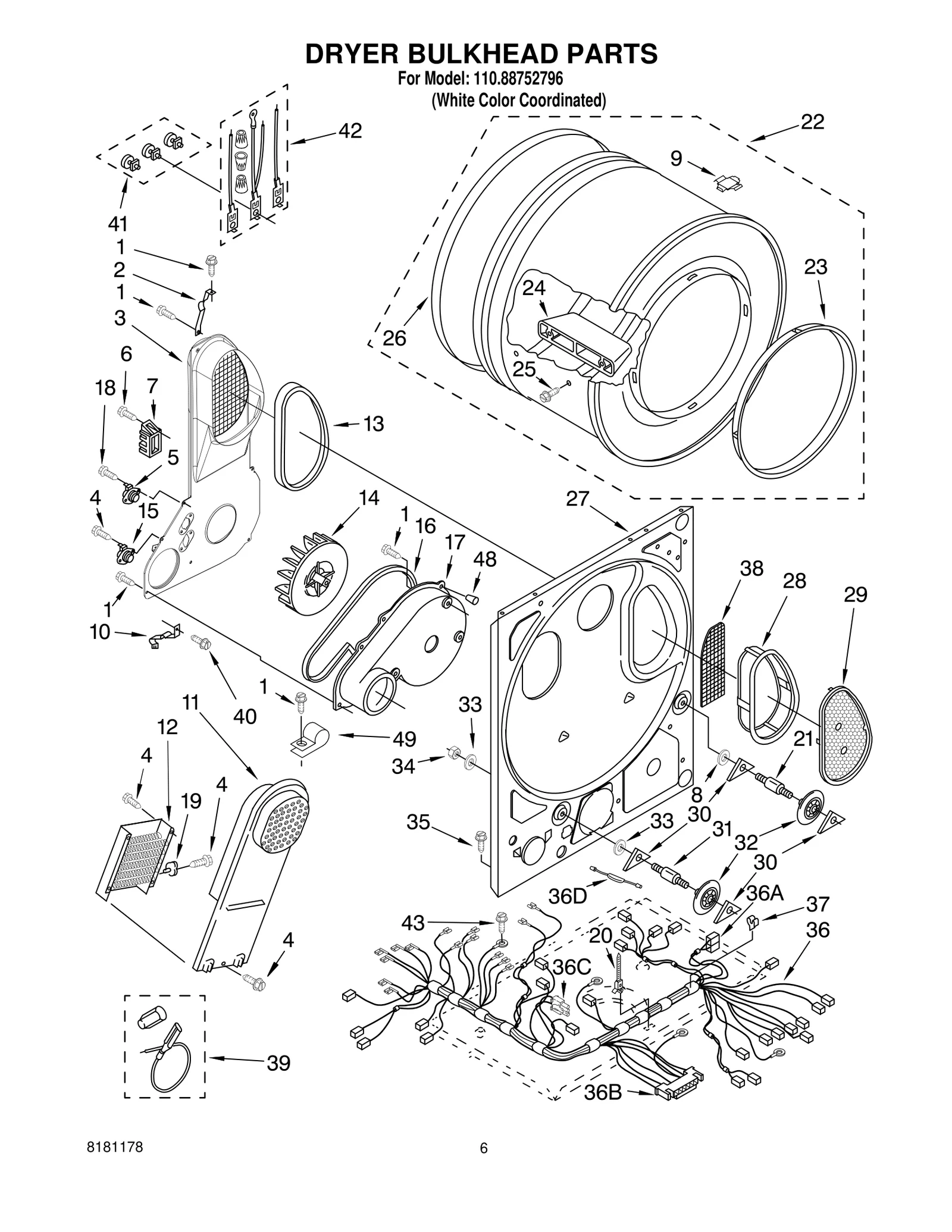 DRYER BULKHEAD PARTS