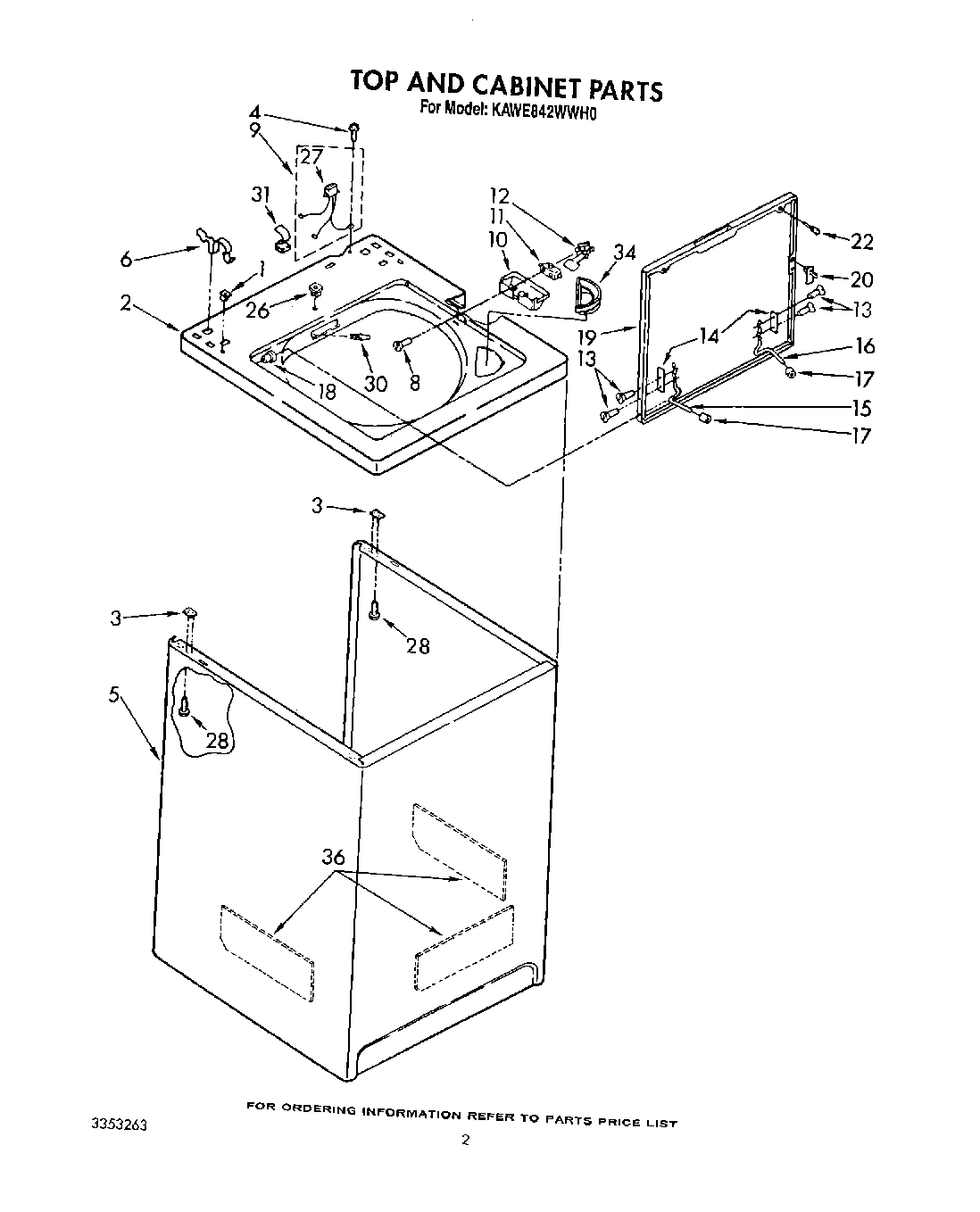 02 - TOP AND CABINET, LIT/OPTIONAL