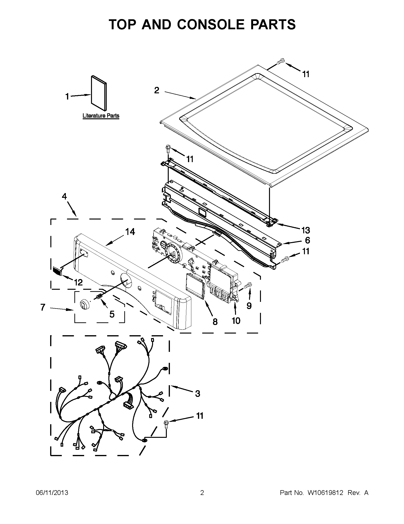 01 - TOP AND CONSOLE PARTS