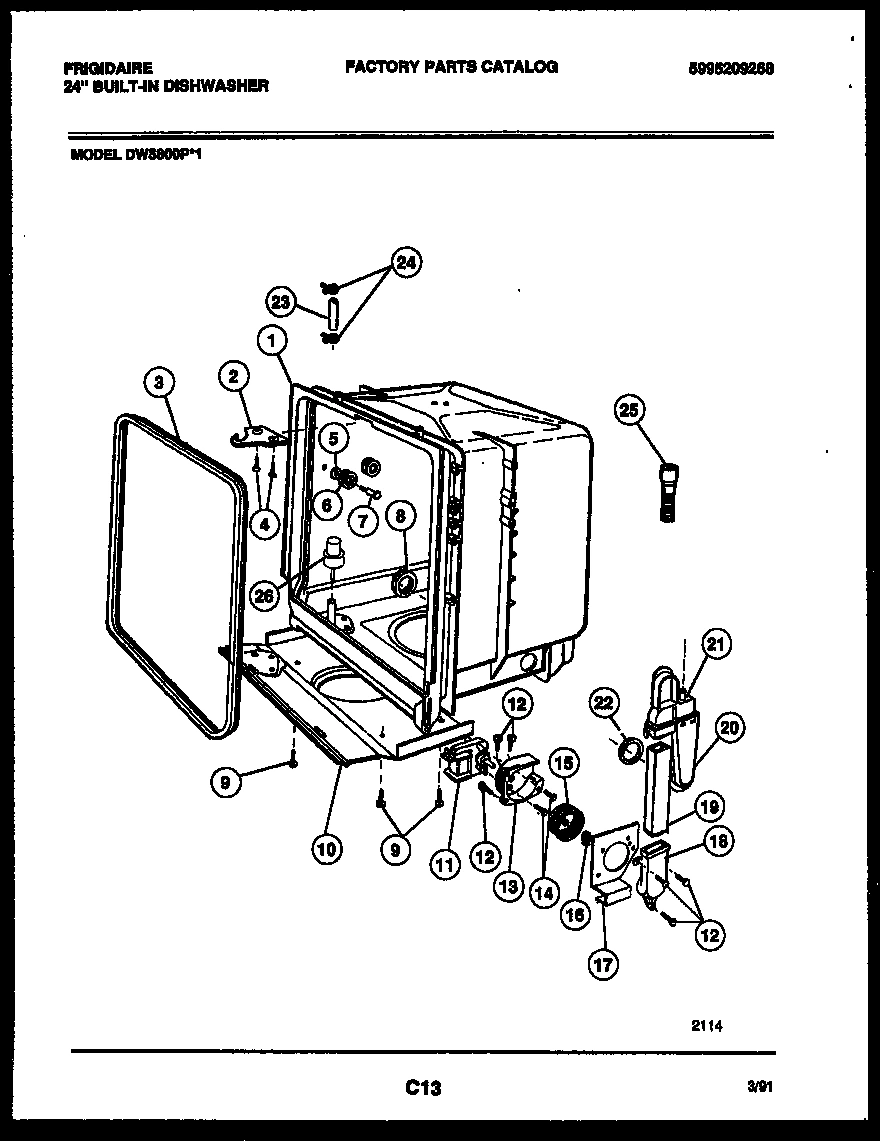 05 - TUB AND FRAME PARTS
