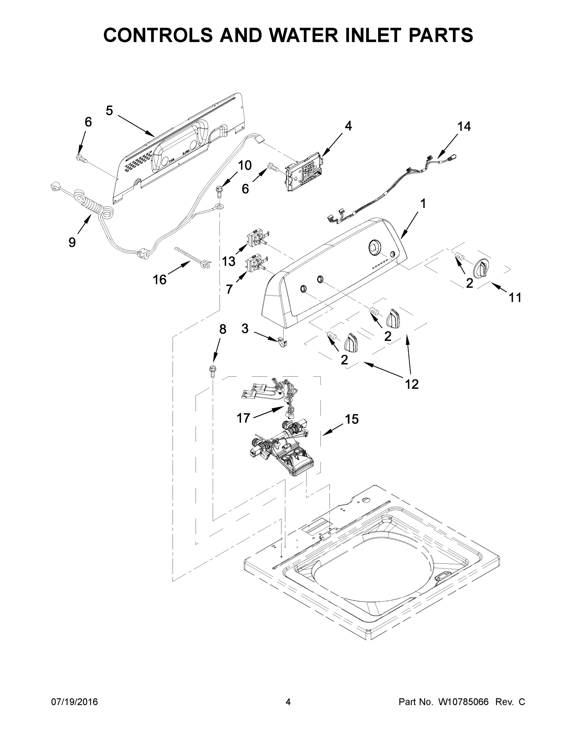 03 - CONTROLS AND WATER INLET PARTS