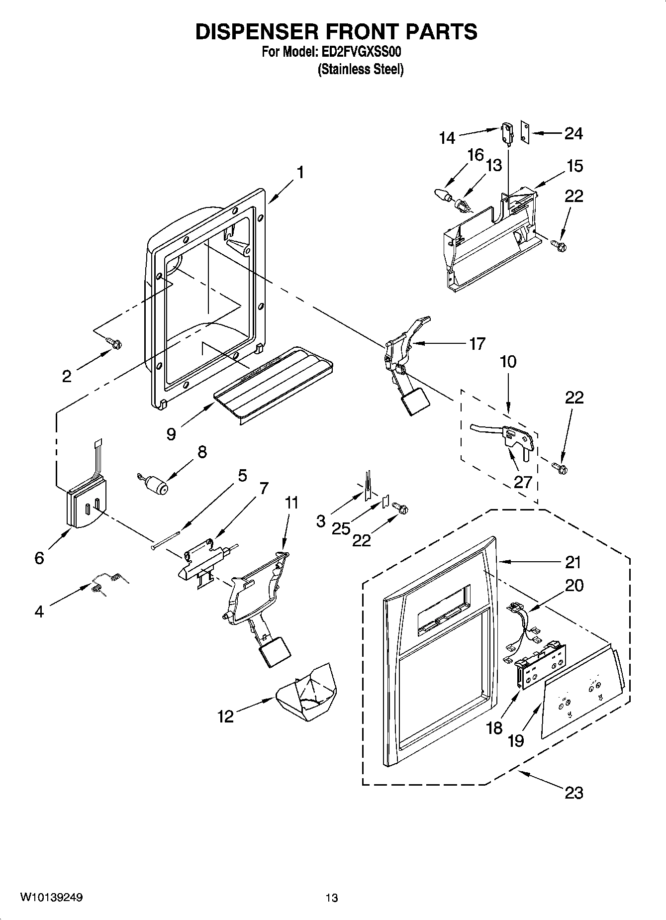 08 - DISPENSER FRONT PARTS