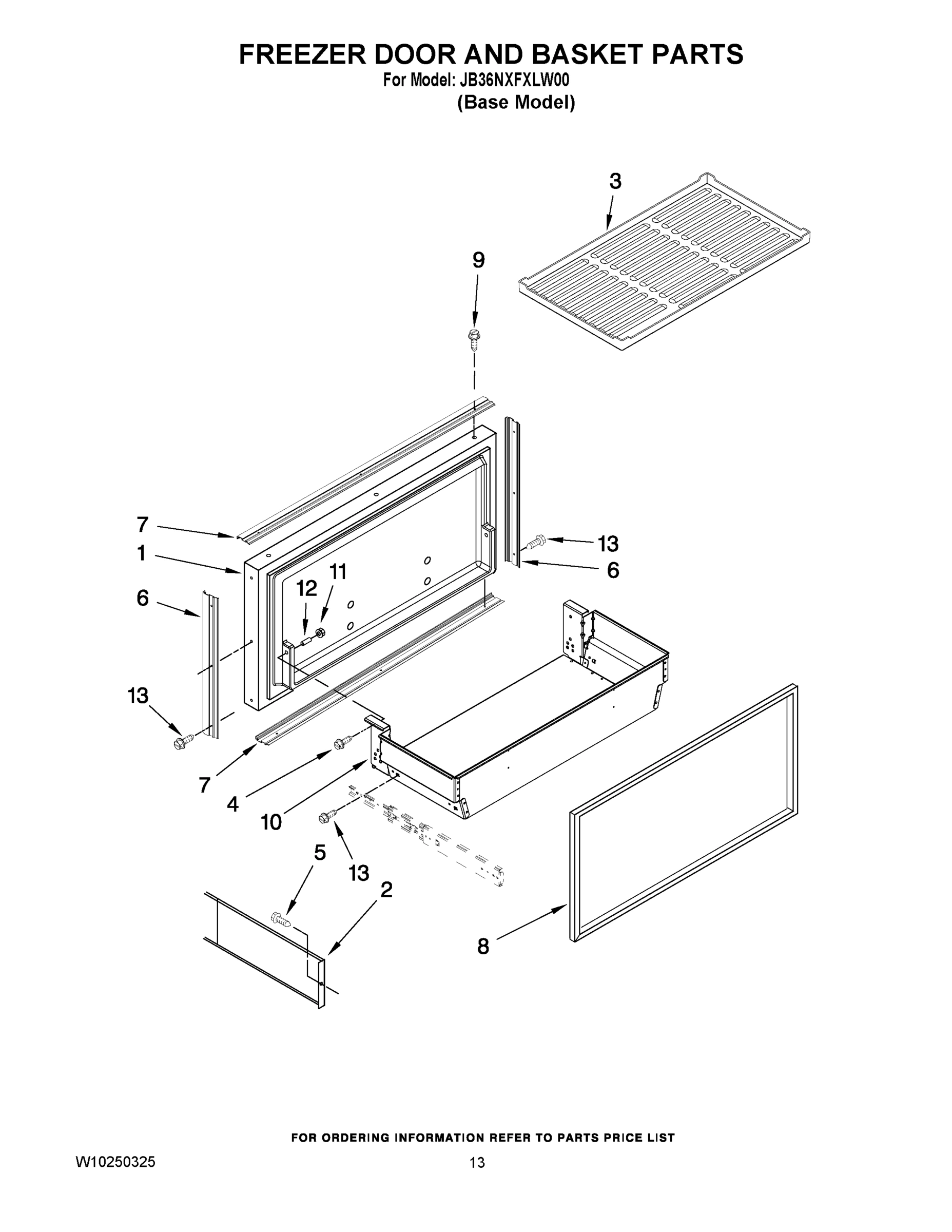 08 - FREEZER DOOR AND BASKET PARTS