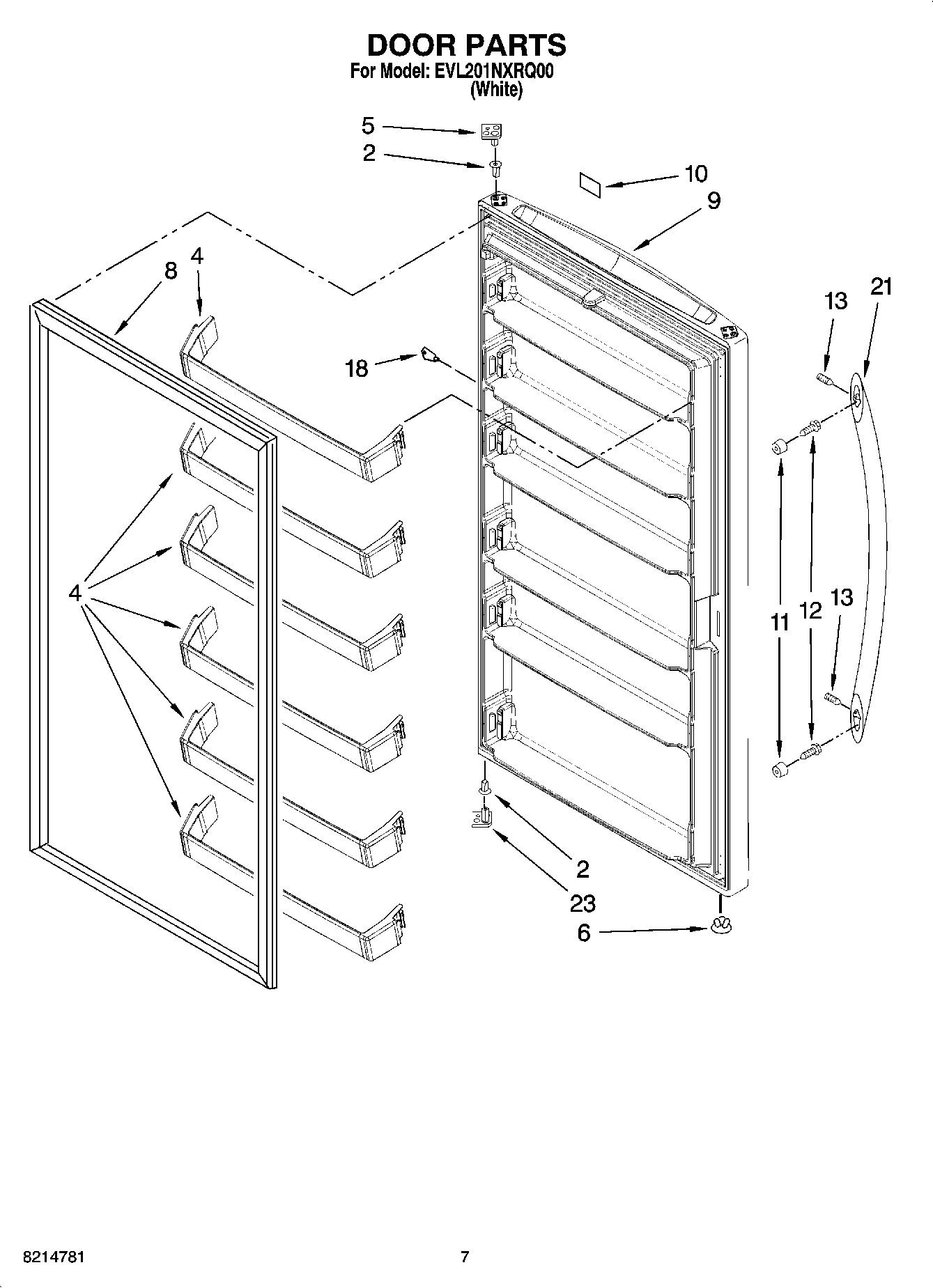 04 - DOOR PARTS, OPTIONAL PARTS (NOT INCLUDED)