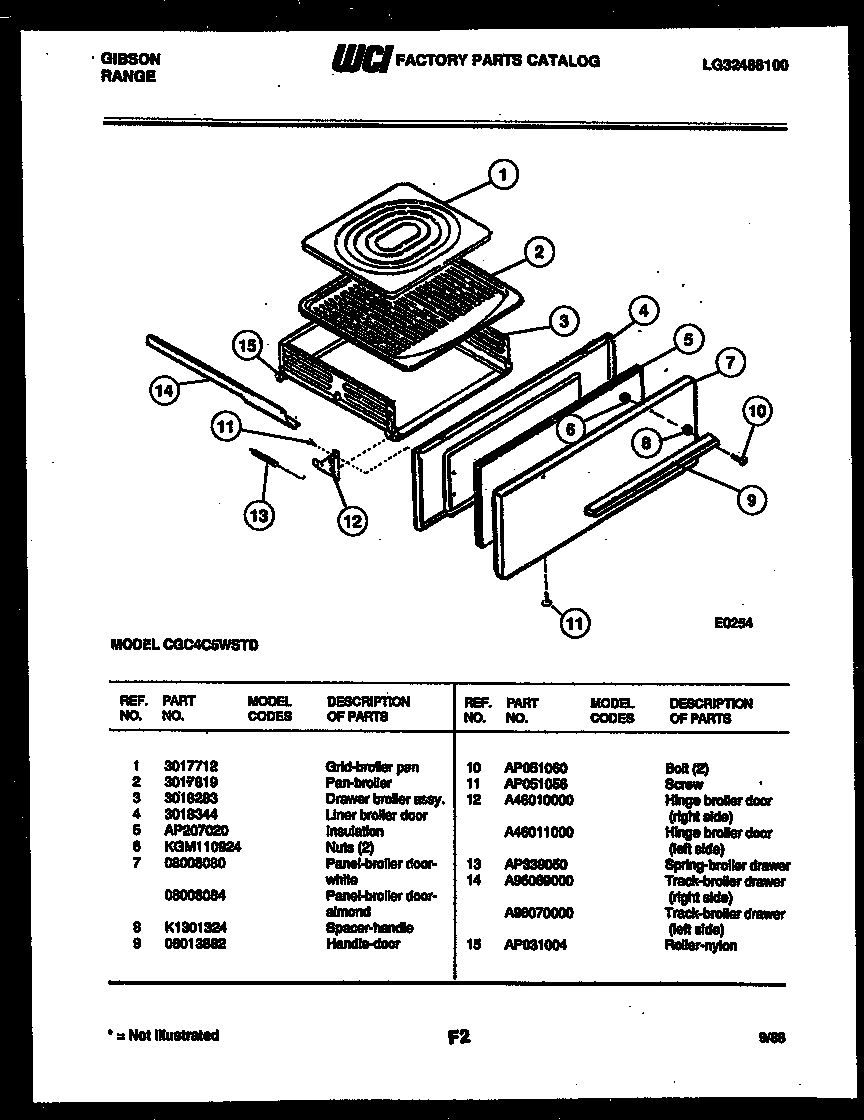 05 - BROILER DRAWER PARTS