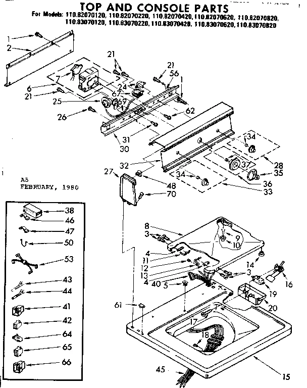 TOP AND CONSOLE PARTS