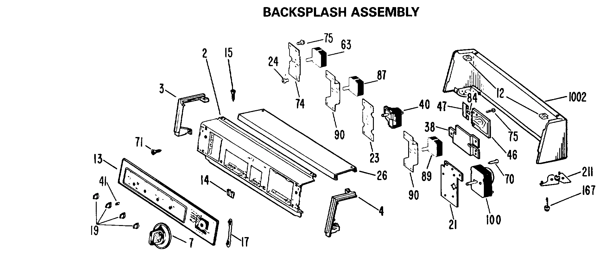 BACKSPLASH ASSEMBLY