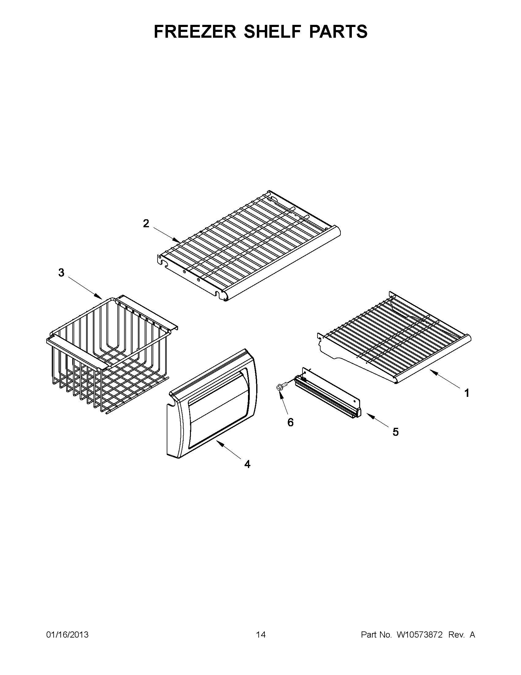 07 - FREEZER SHELF PARTS