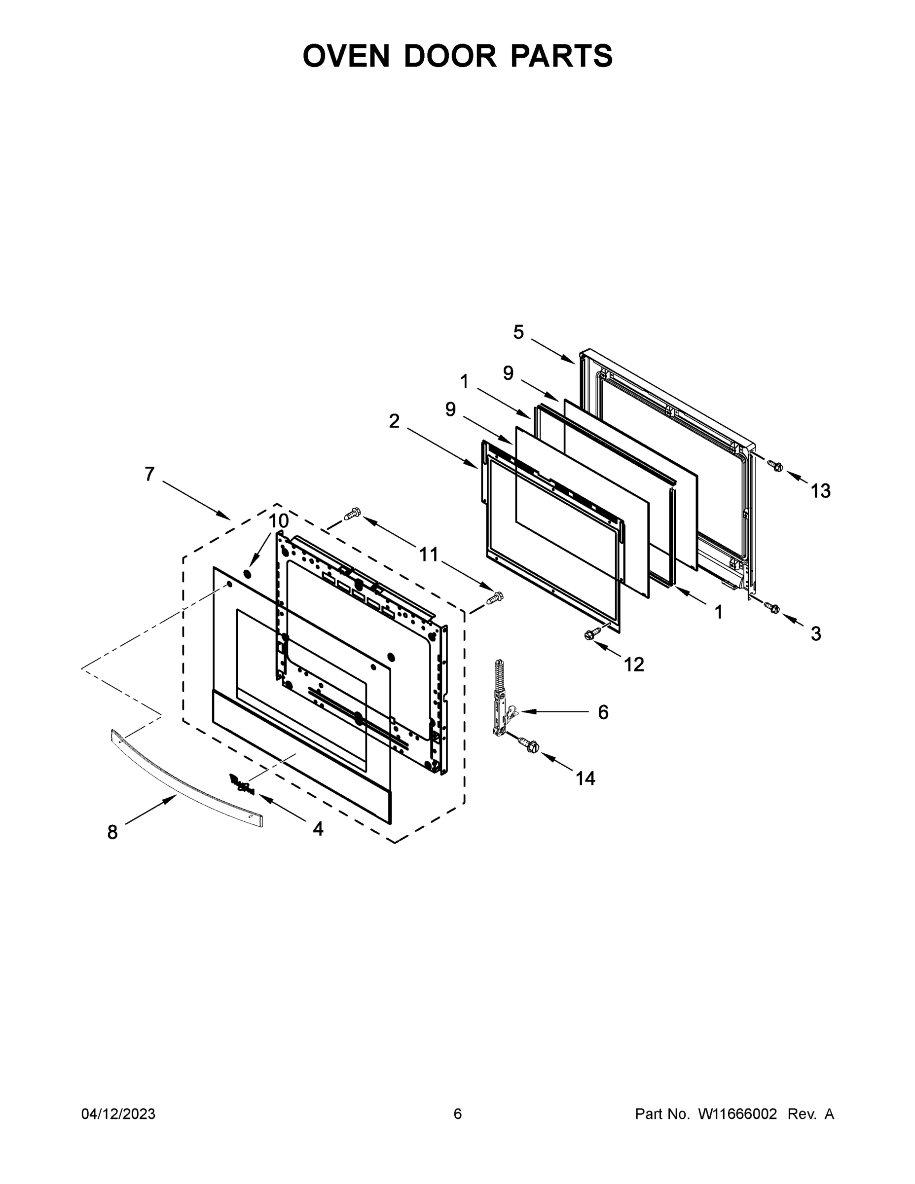 04 - OVEN DOOR PARTS