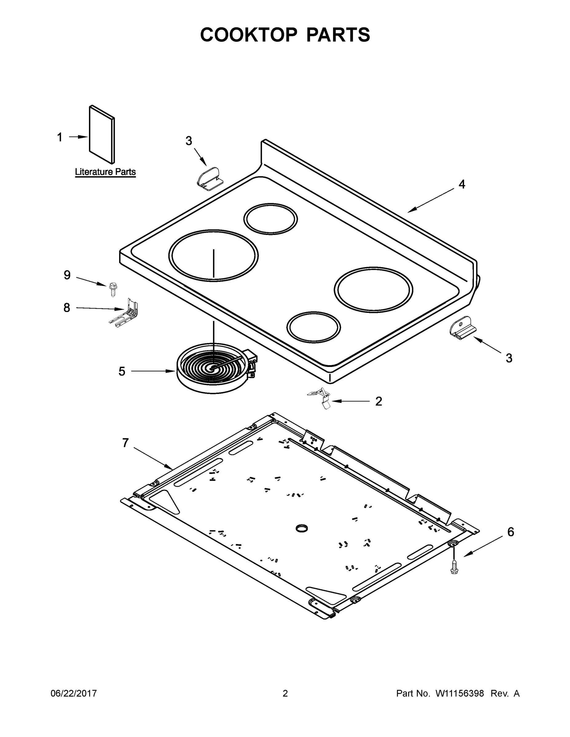 02 - COOKTOP PARTS