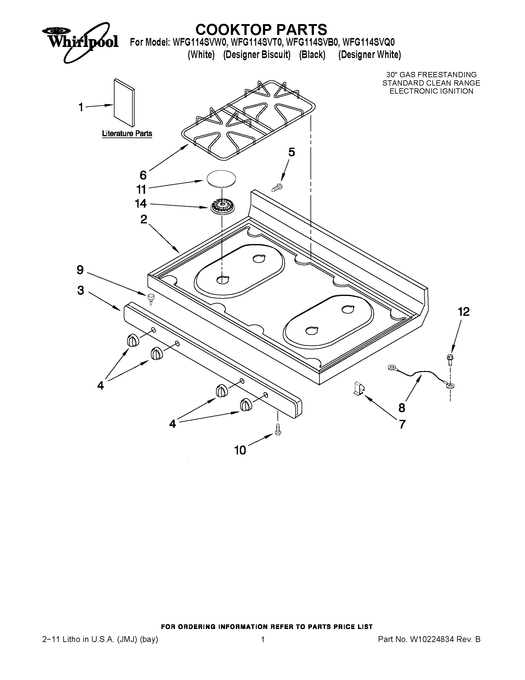 01 - COOKTOP PARTS