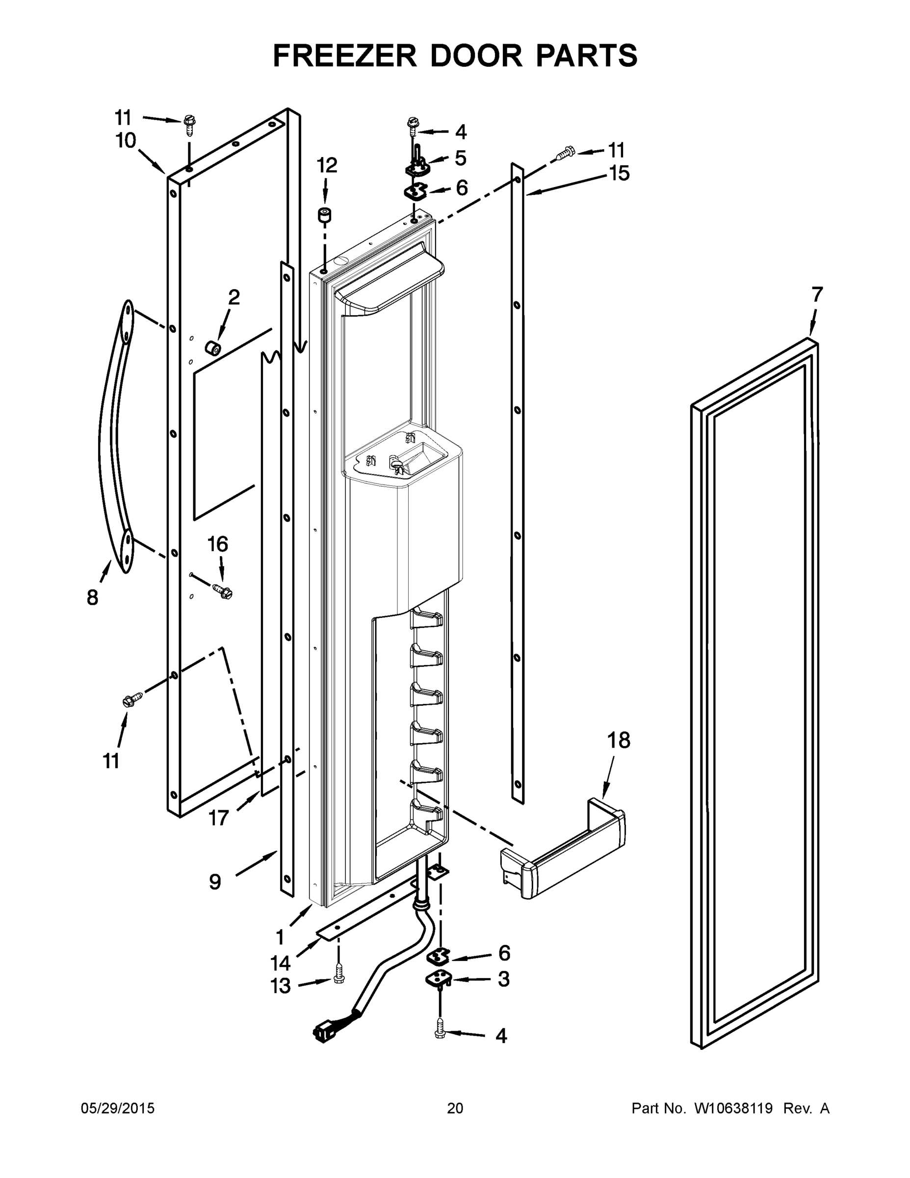 11 - FREEZER DOOR PARTS