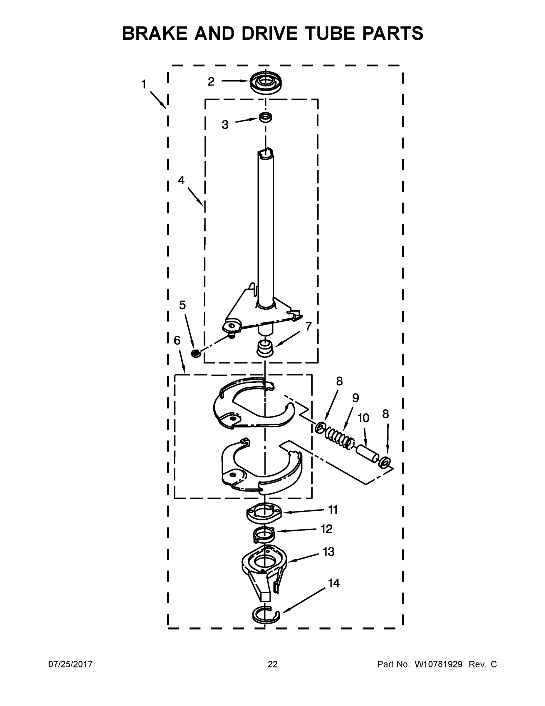 12 - BRAKE AND DRIVE TUBE PARTS