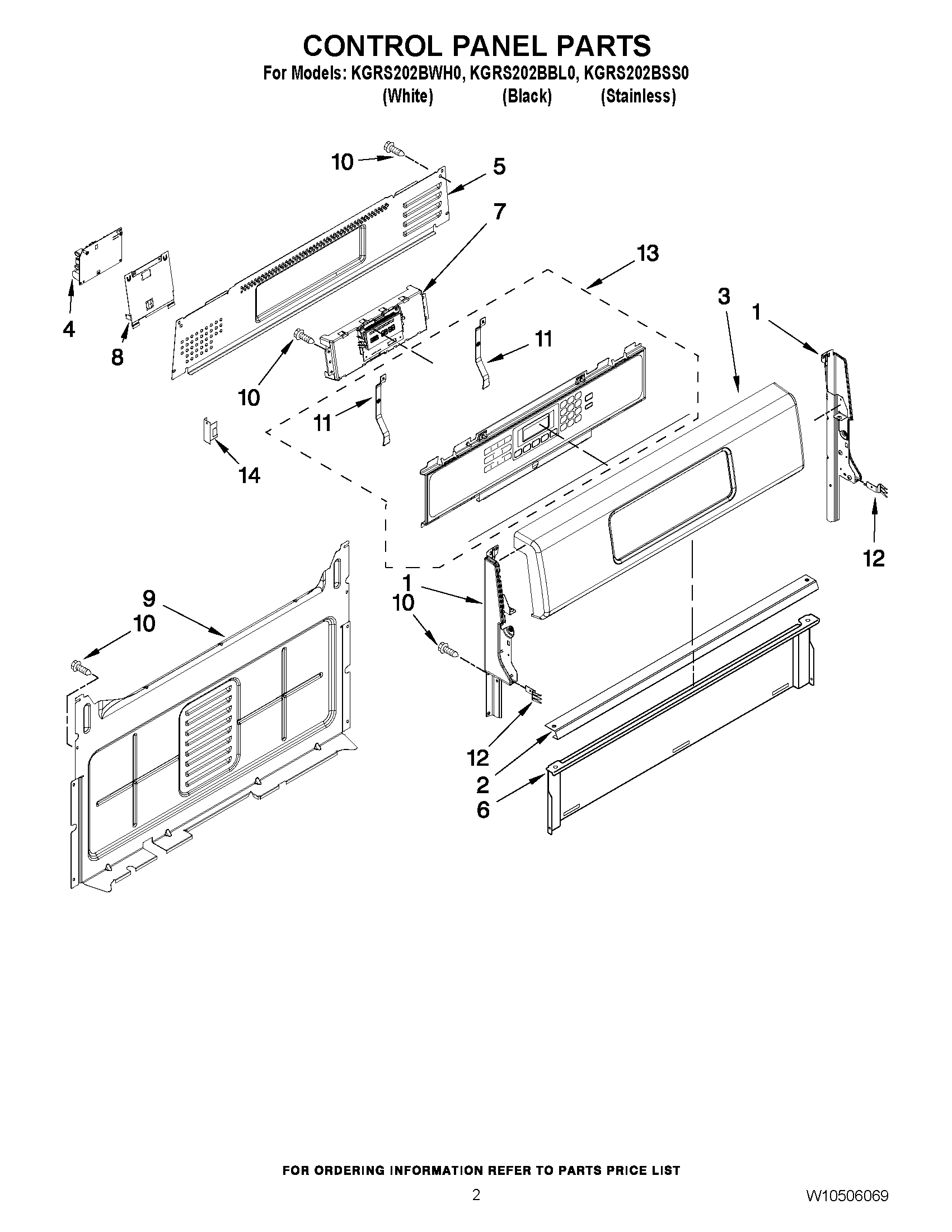 02 - CONTROL PANEL PARTS