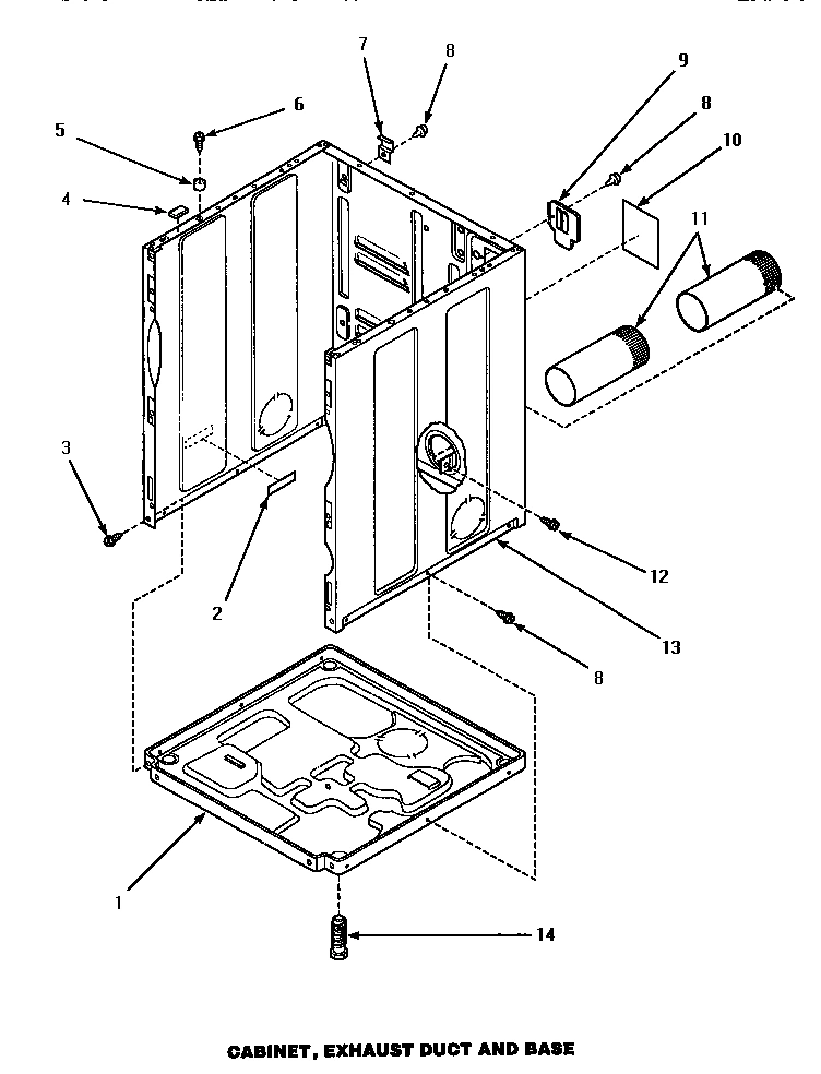 03 - CABINET, EXHAUST DUCT & BASE