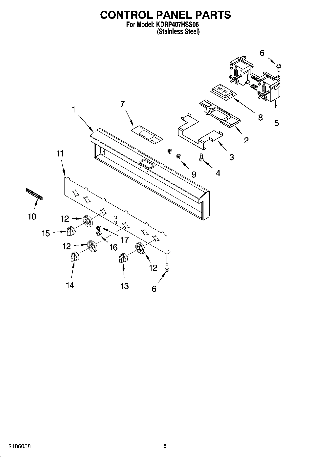 04 - CONTROL PANEL PARTS