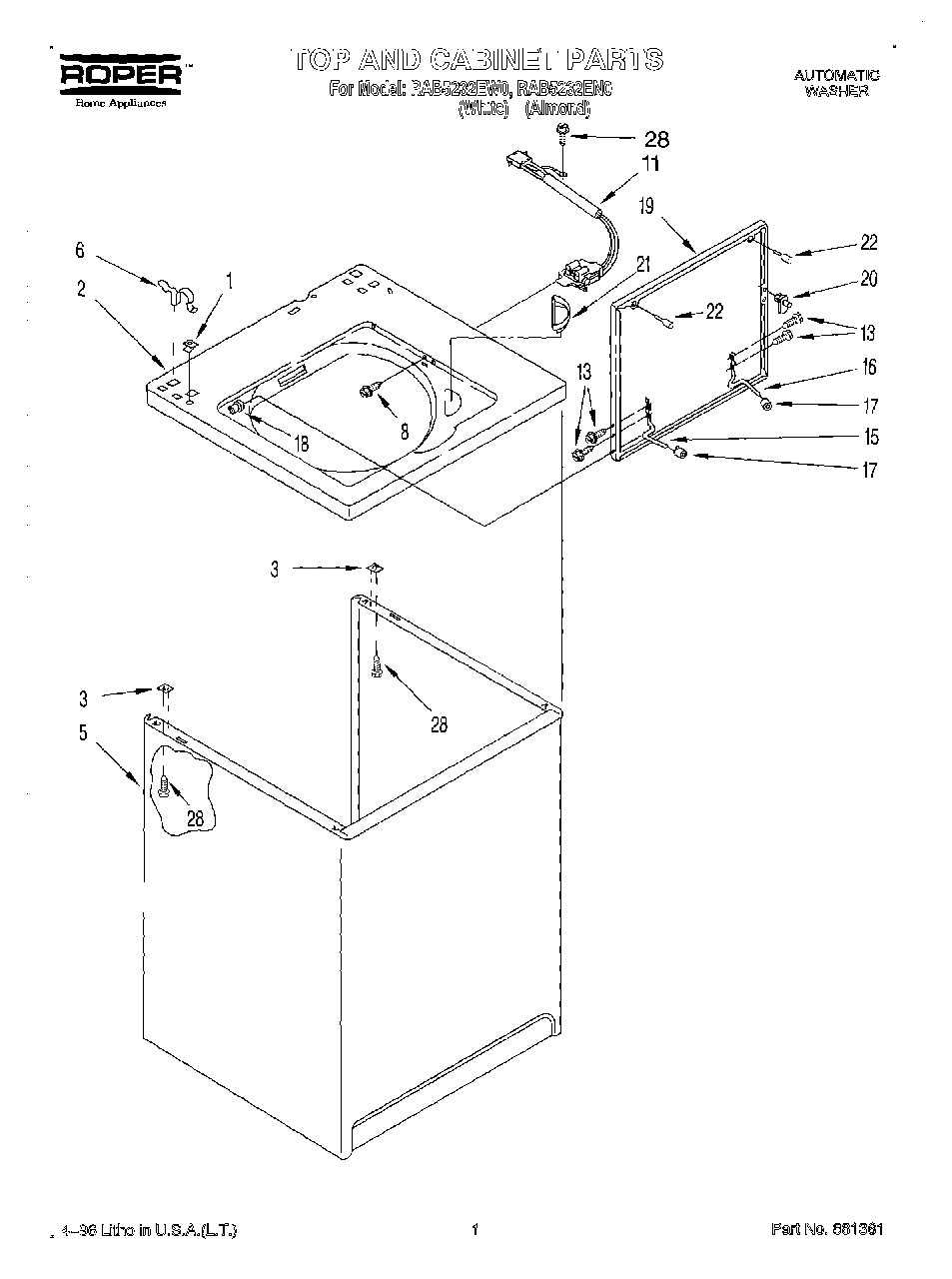 01 - TOP AND CABINET