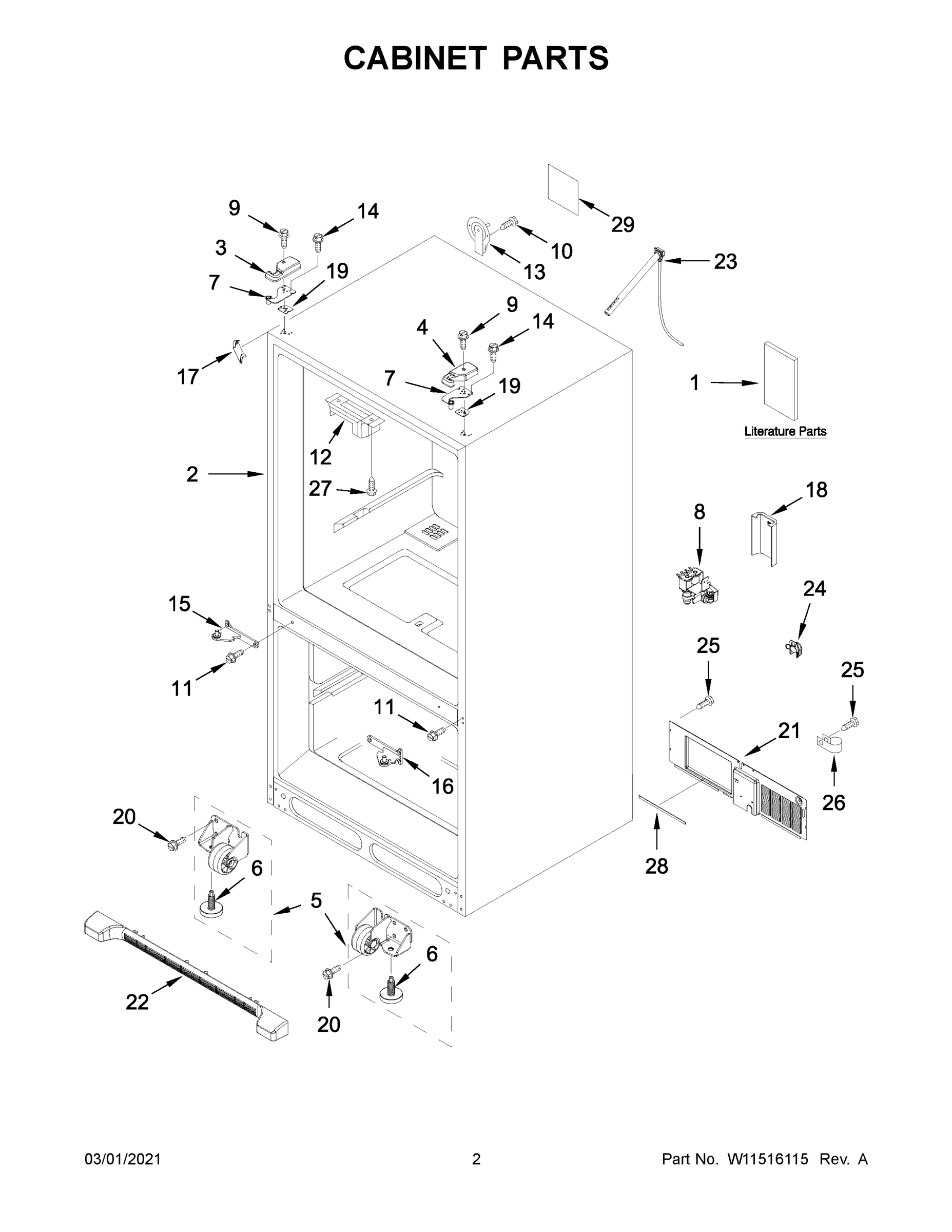 02 - CABINET PARTS