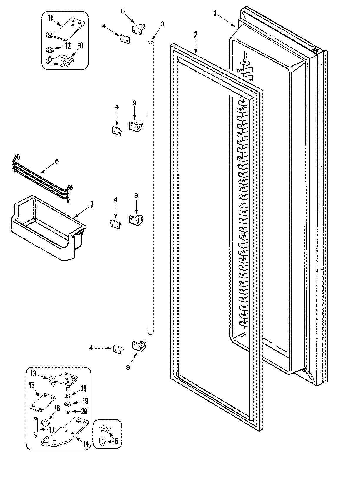 05 - FREEZER DOOR (RJRS4870A)
