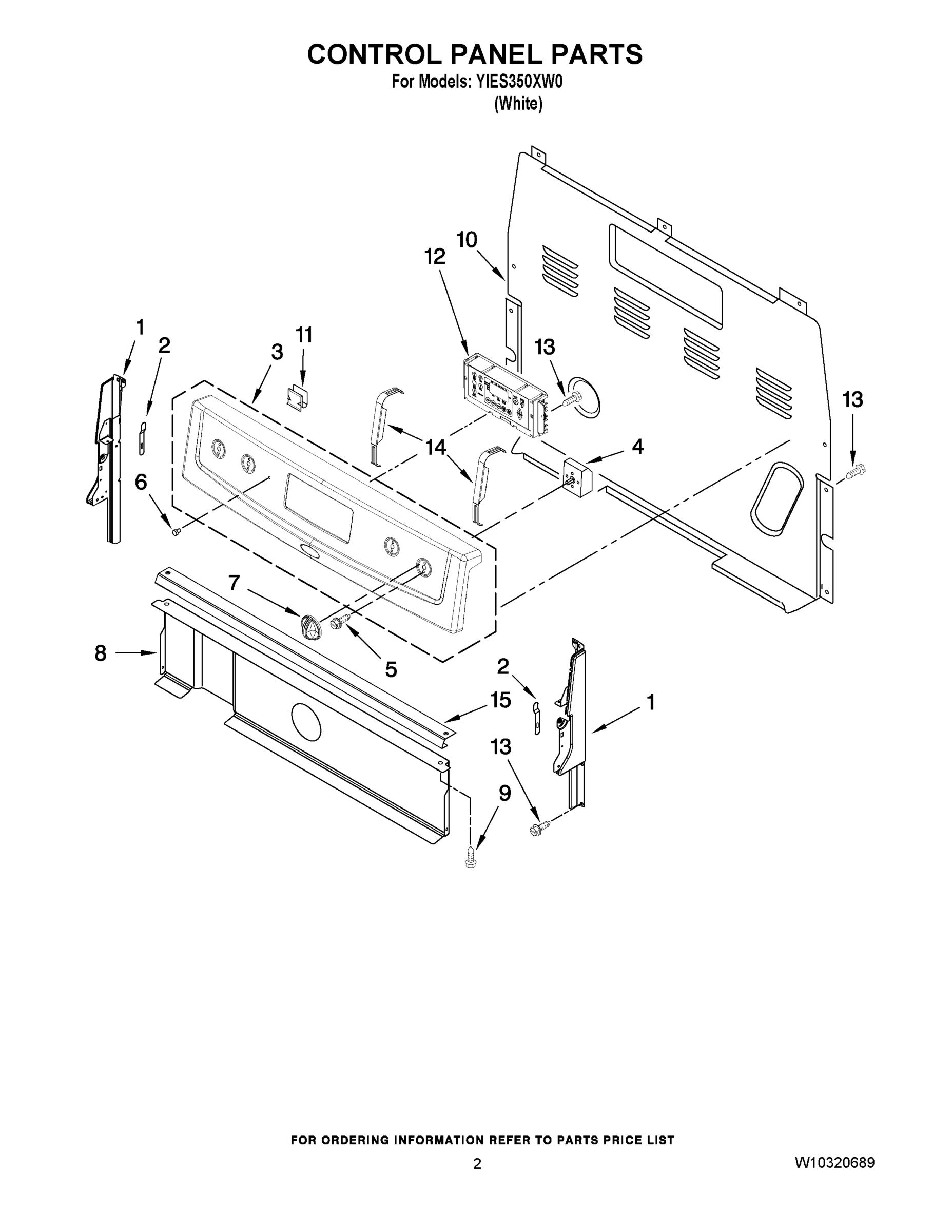 02 - CONTROL PANEL PARTS