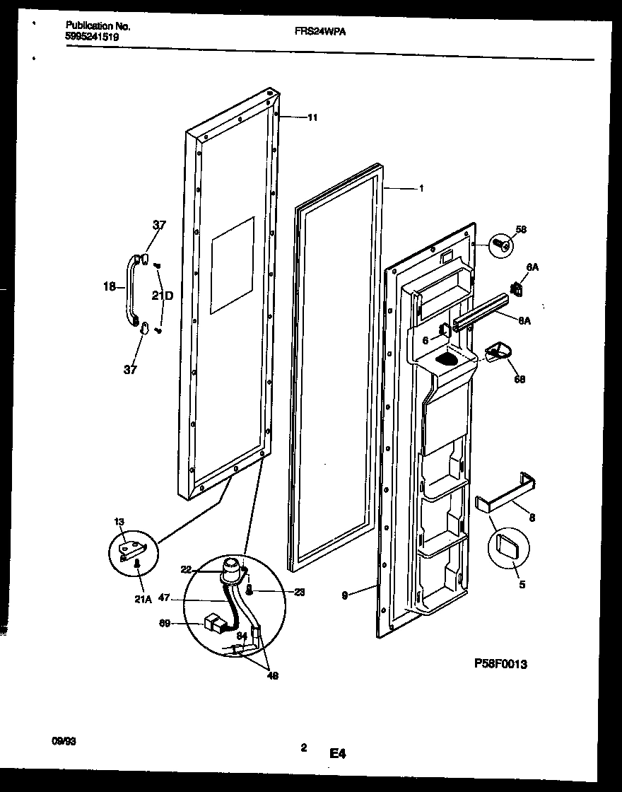 02 - FREEZER DOOR PARTS