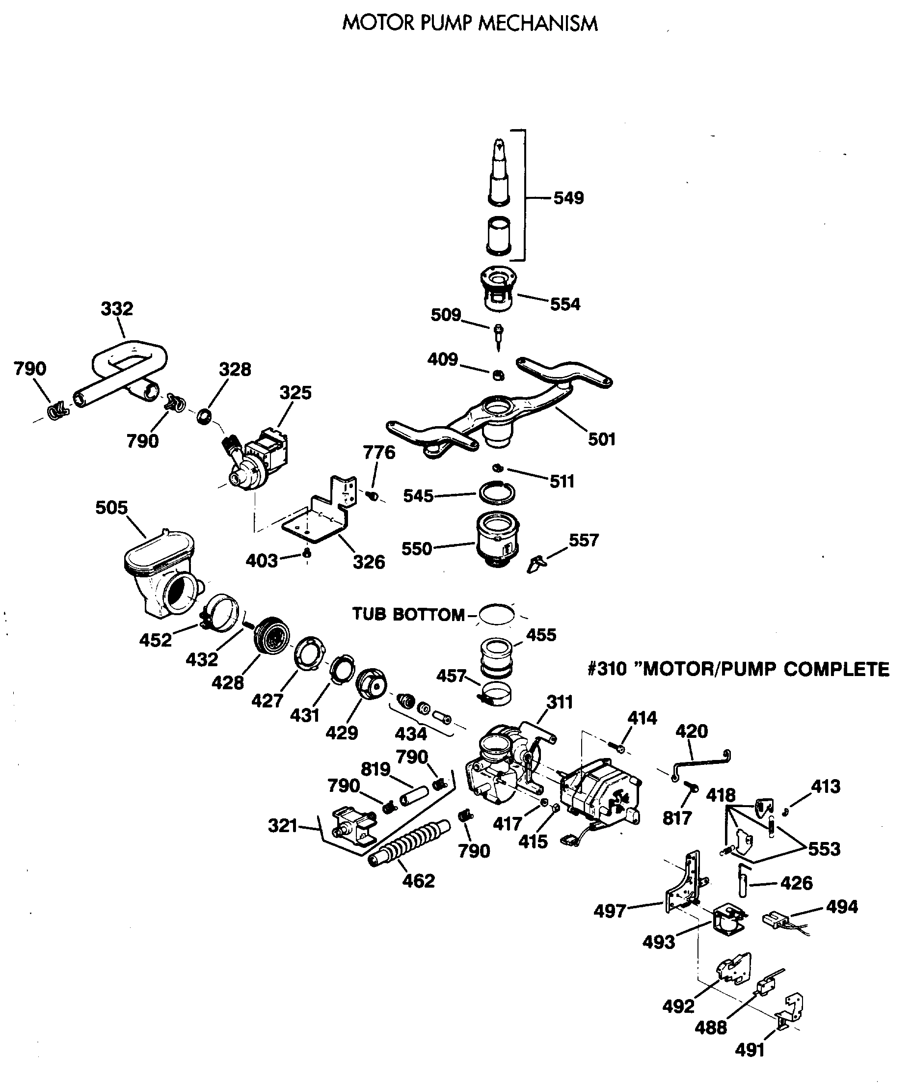 MOTOR PUMP MECHANISM